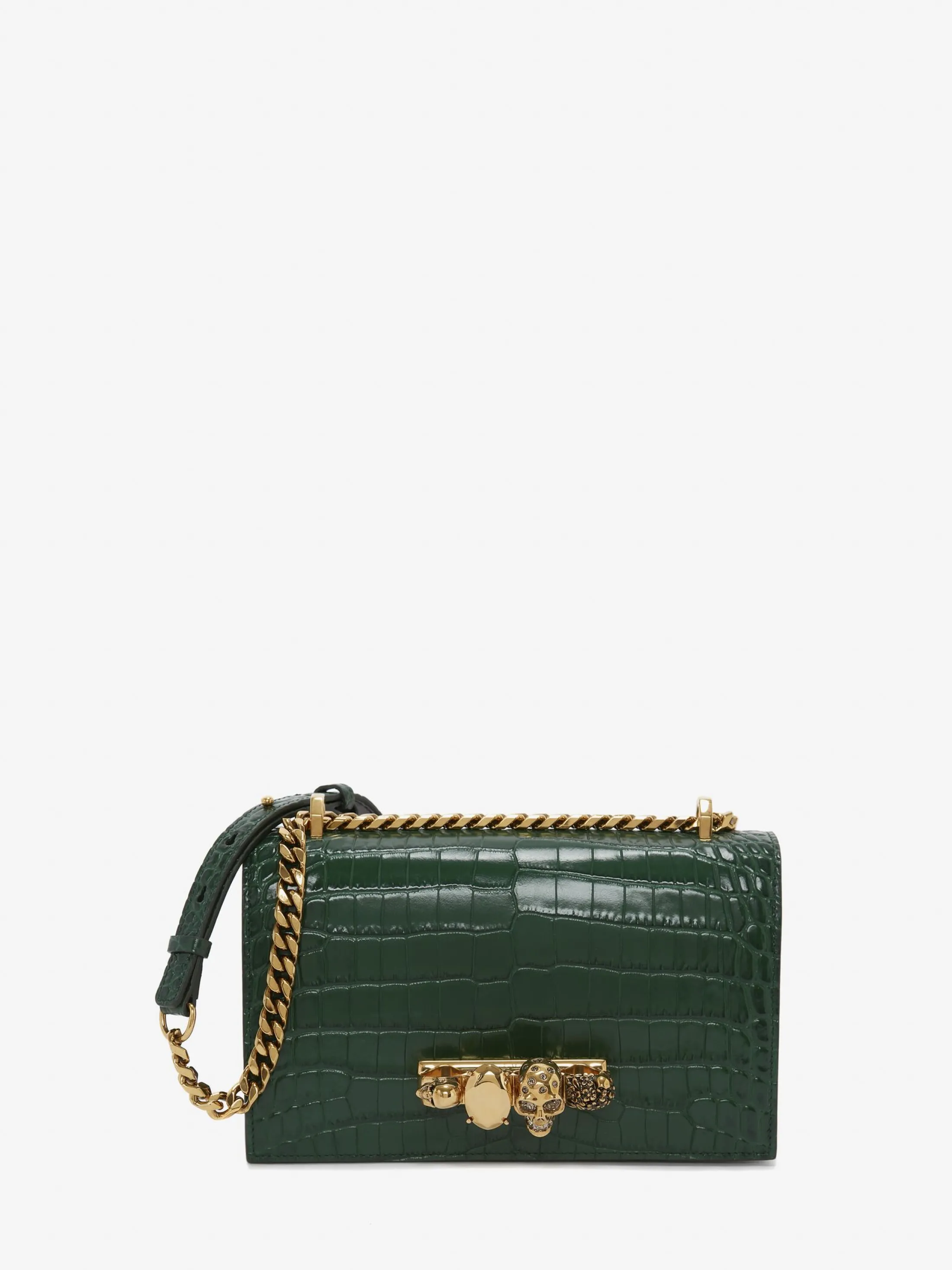 Cheap Alexander McQueen Women's Jewelled Satchel in Emerald