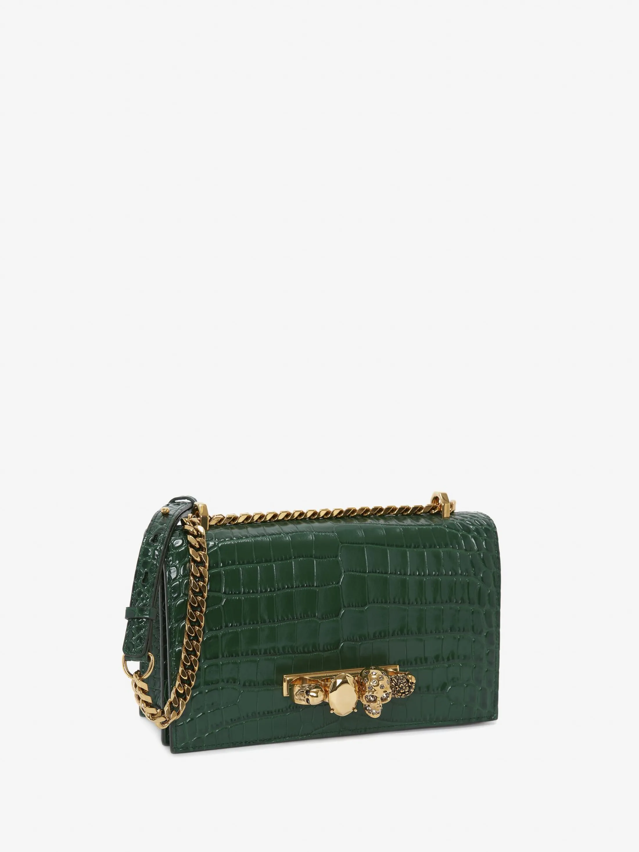 Cheap Alexander McQueen Women's Jewelled Satchel in Emerald