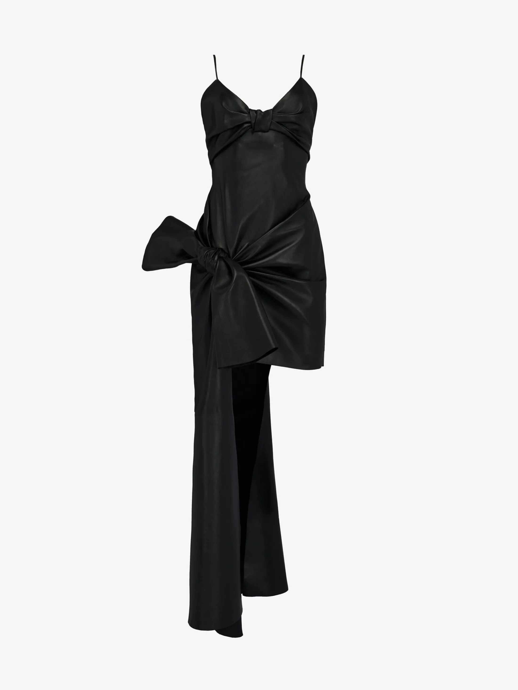 Discount Alexander McQueen Women's Knotted Drape Dress in Black