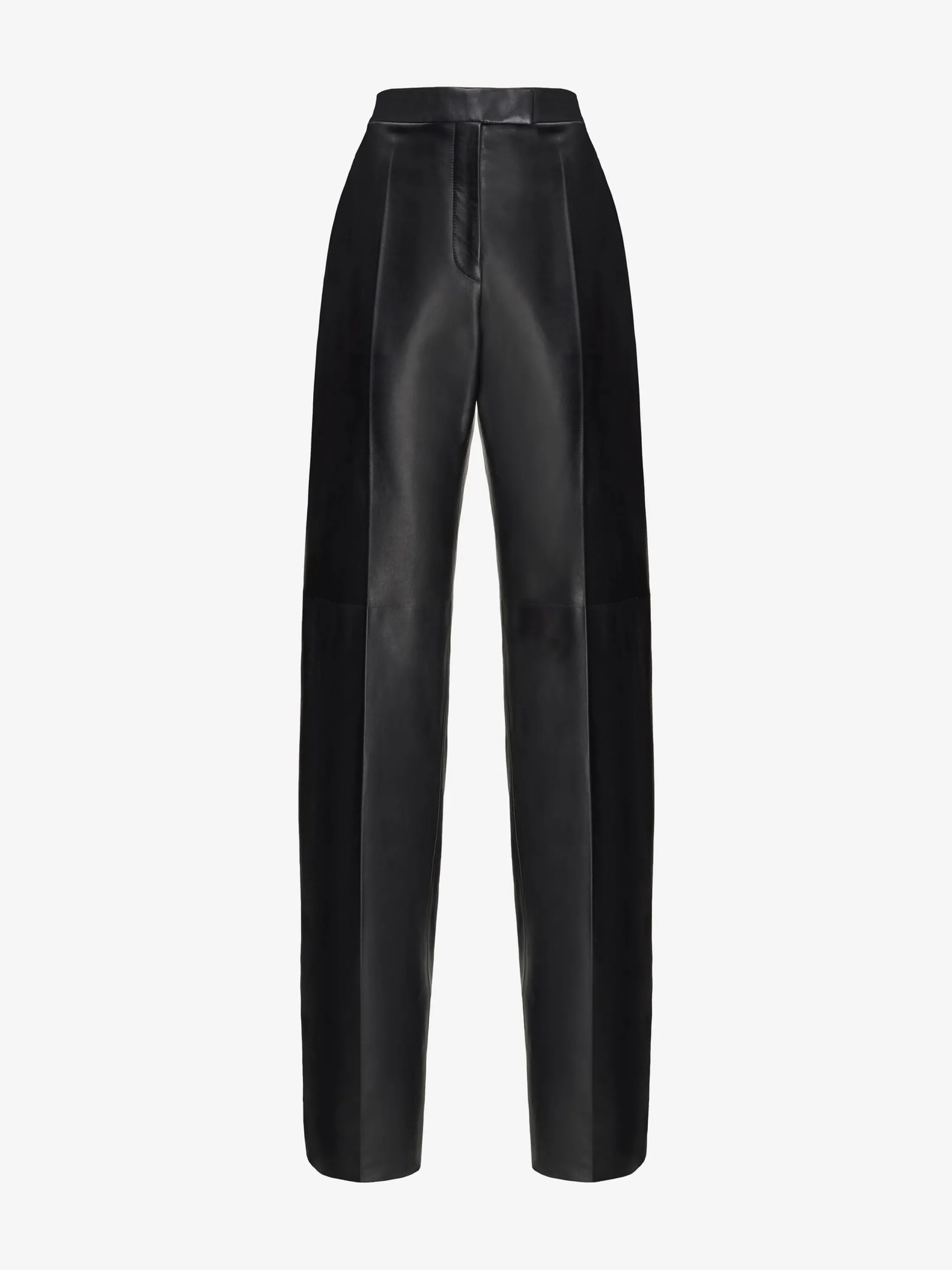 Store Alexander McQueen Women's Leather Trousers in Black