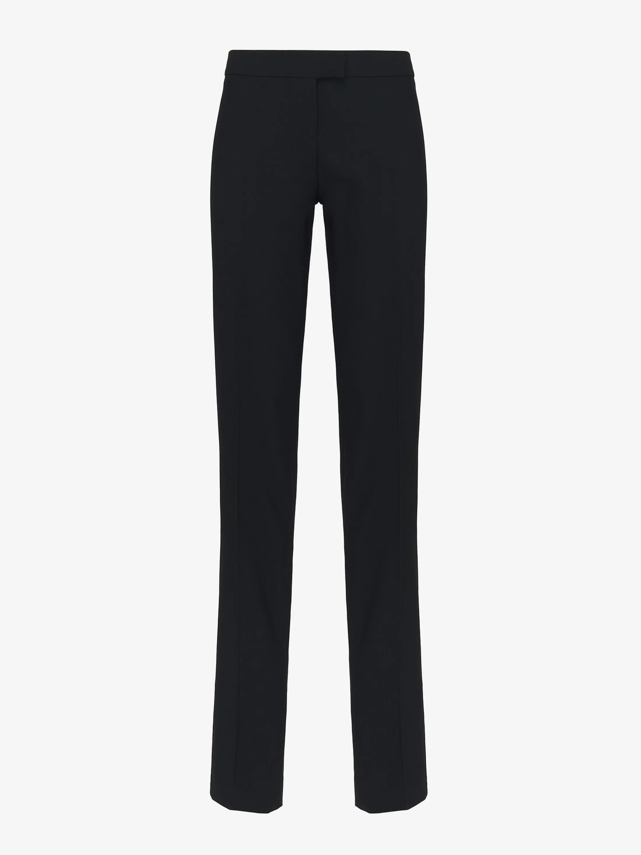 Online Alexander McQueen Women's Low-waisted Straight Leg Trousers in Black