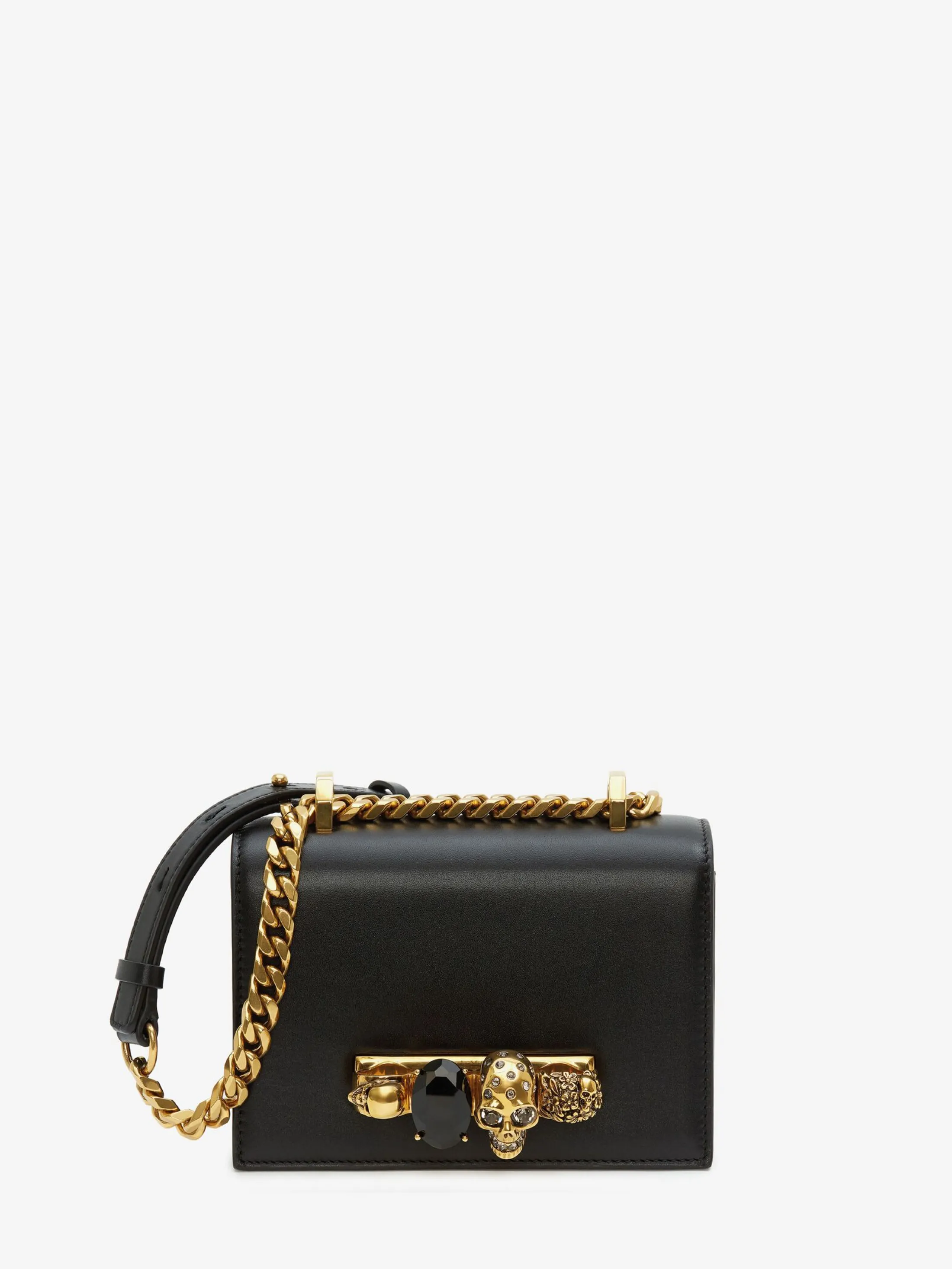 Clearance Alexander McQueen Women's Mini Jewelled Satchel in Black