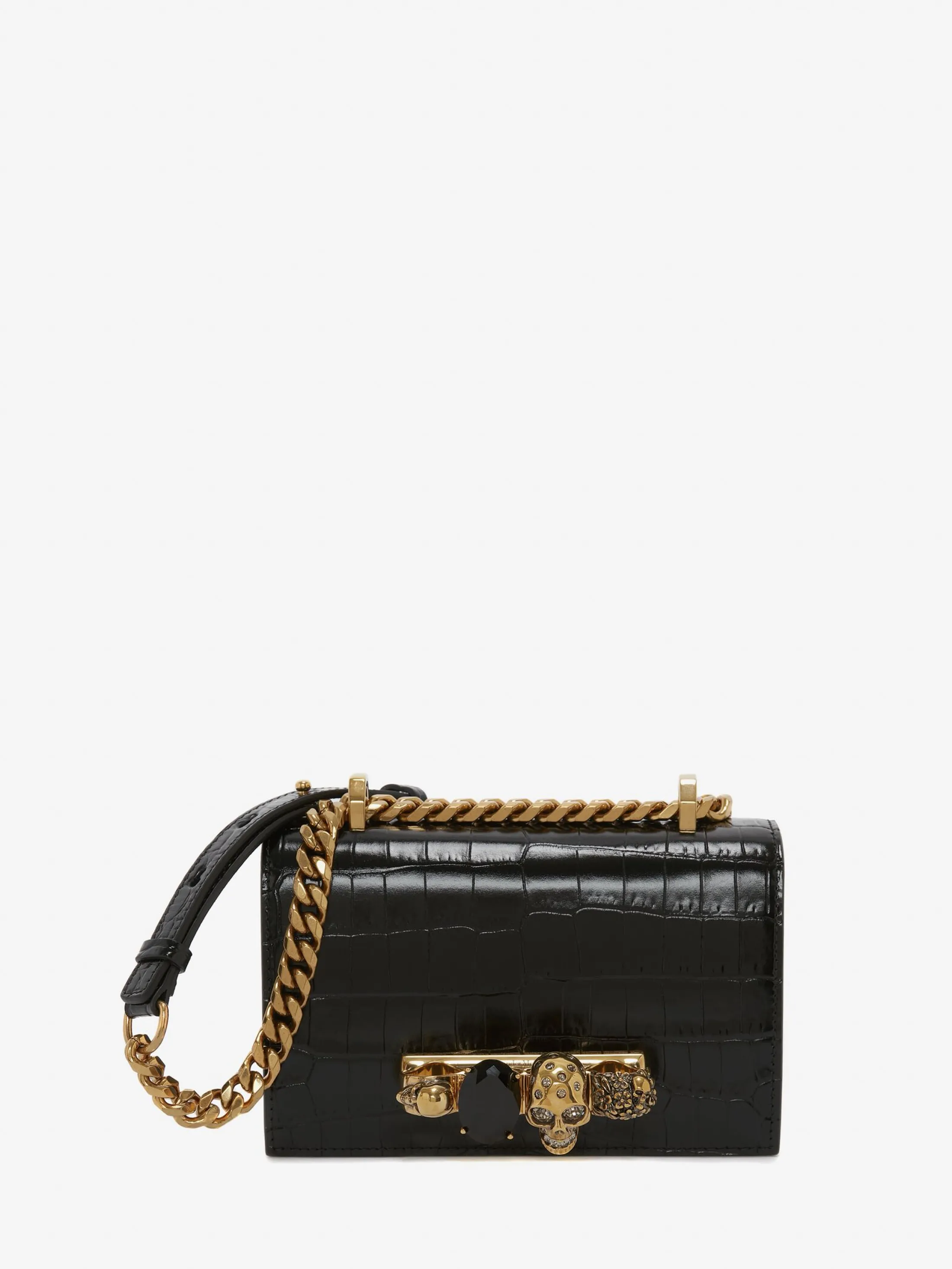 Hot Alexander McQueen Women's Mini Jewelled Satchel in Black