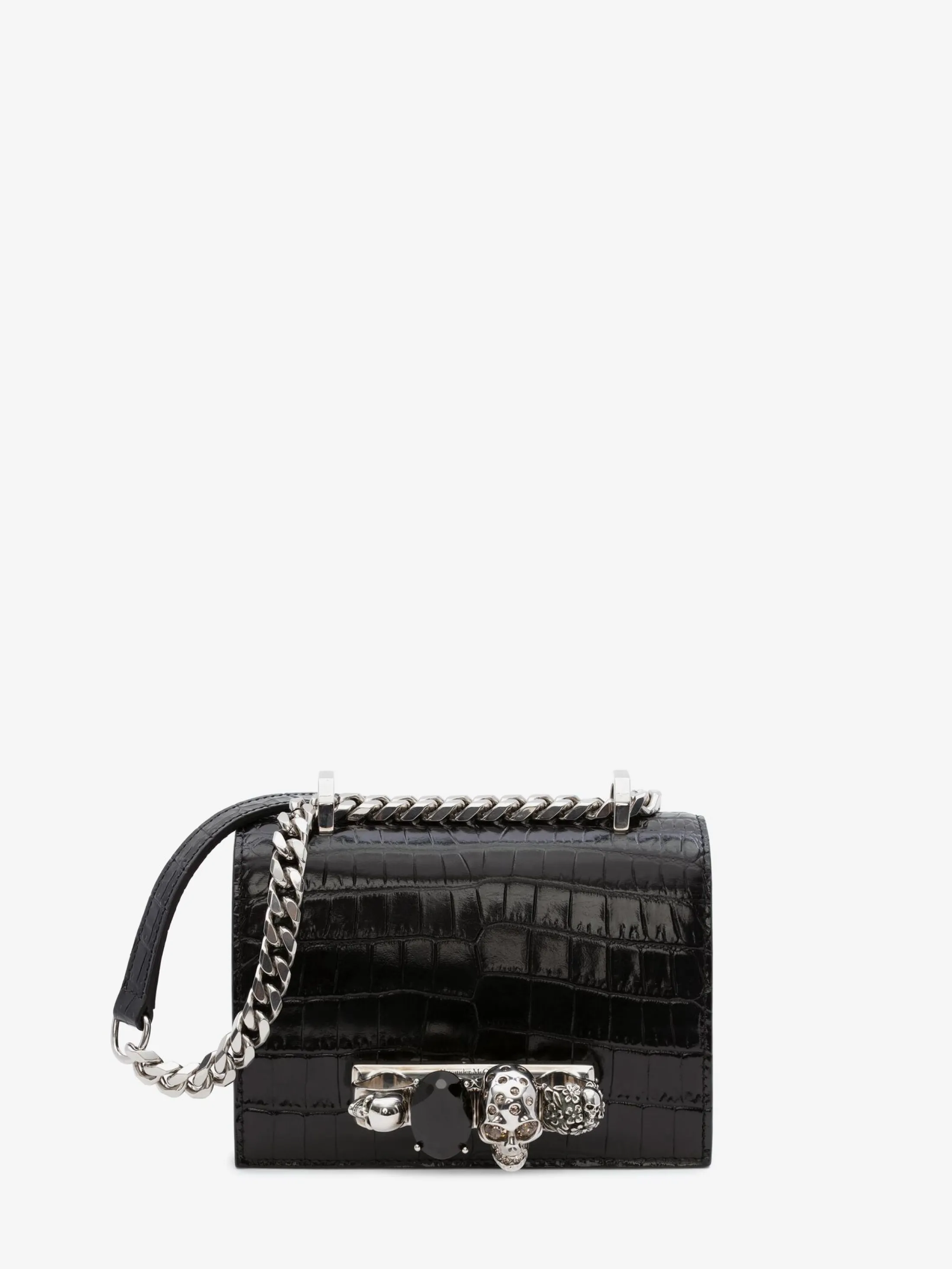 Online Alexander McQueen Women's Mini Jewelled Satchel in Black