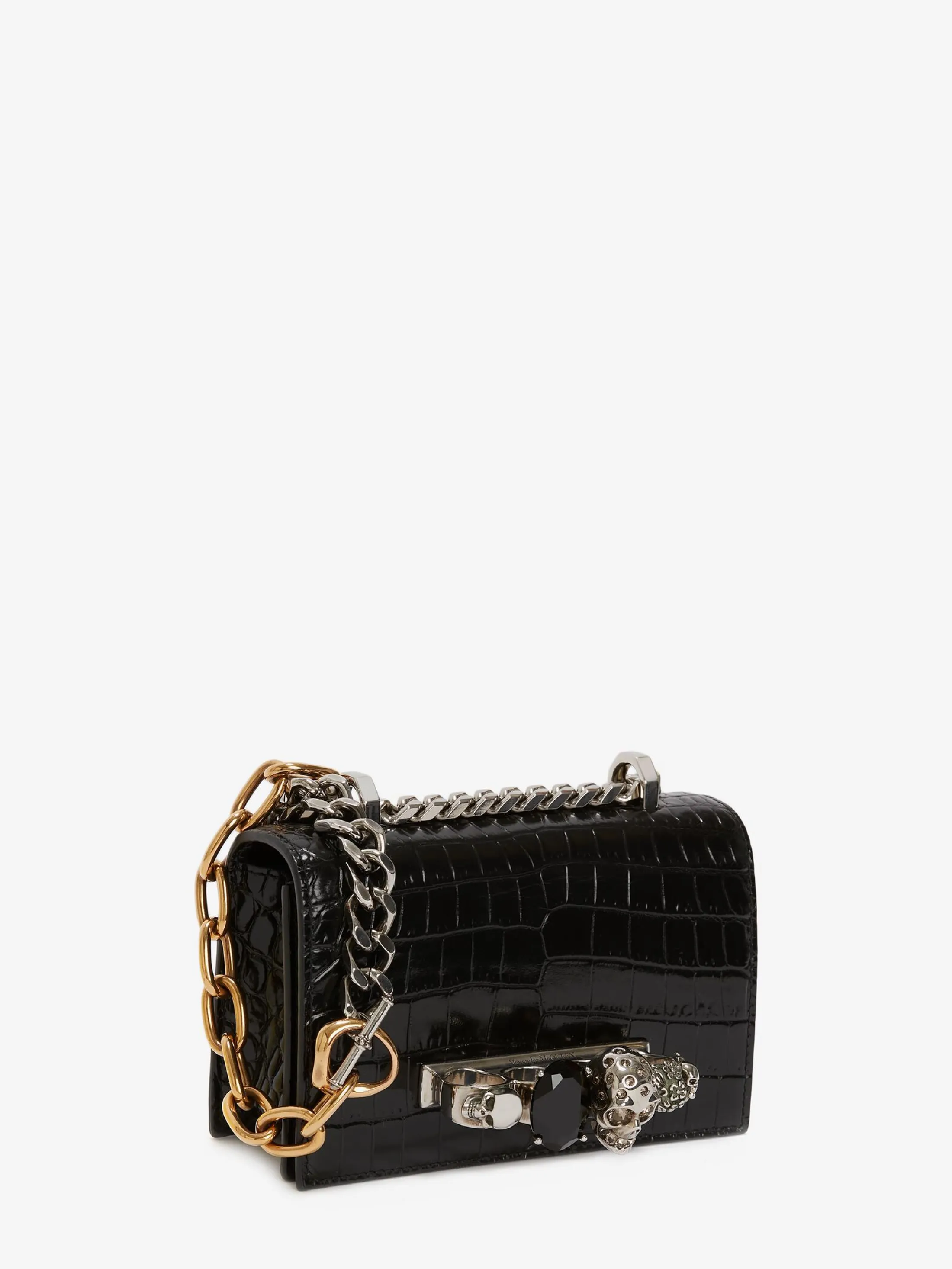 Best Alexander McQueen Women's Mini Jewelled Satchel in Black