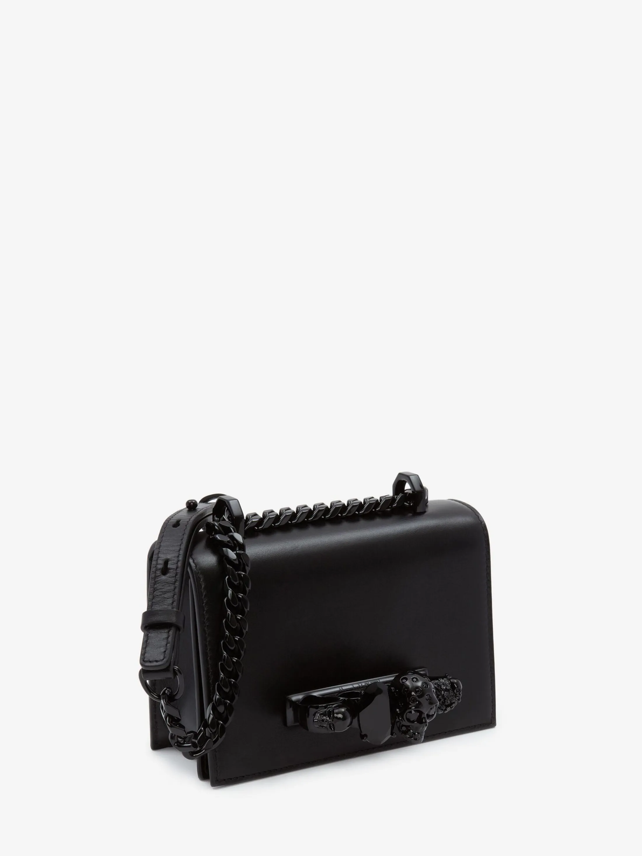 Outlet Alexander McQueen Women's Mini Jewelled Satchel in Black