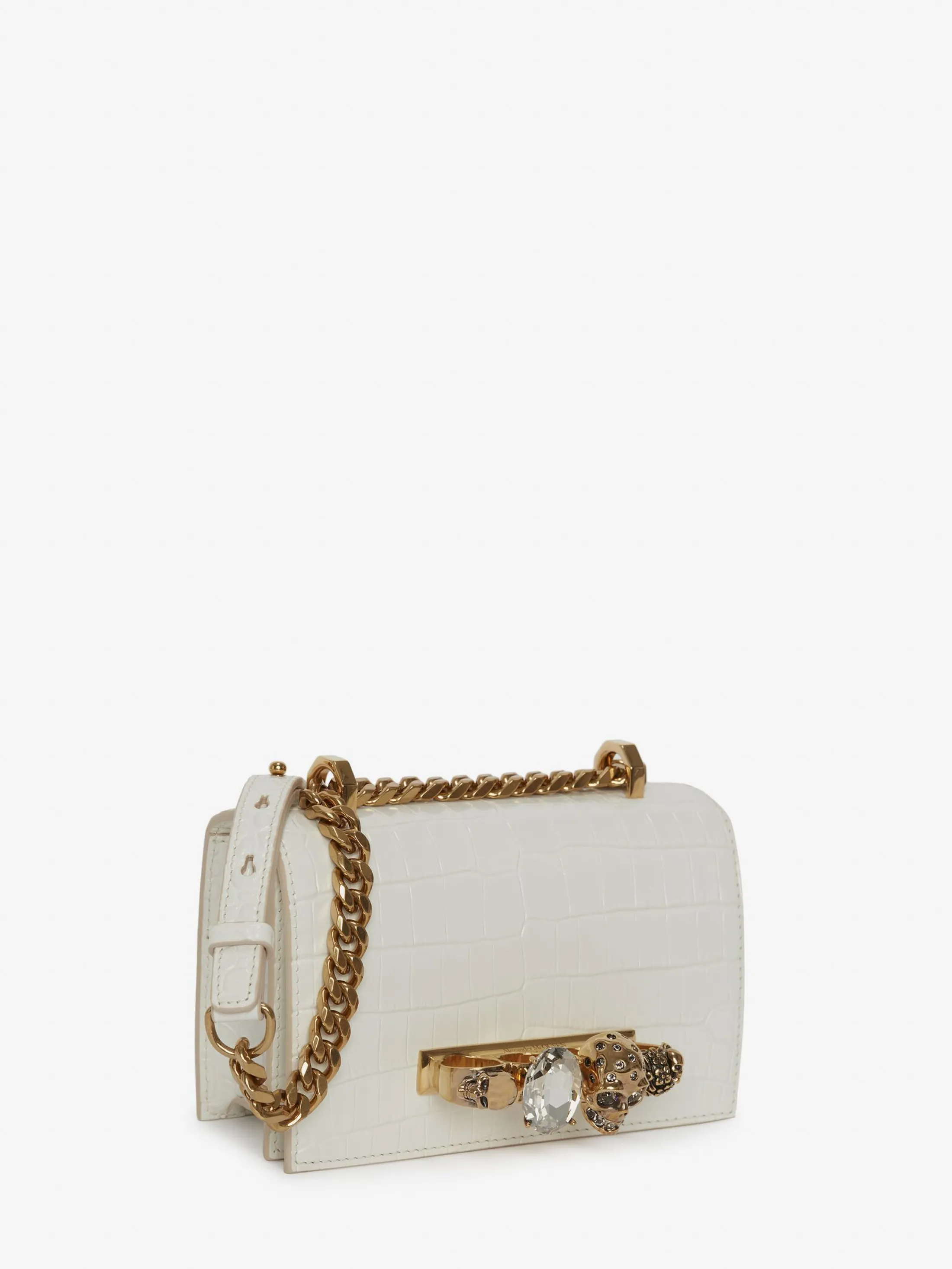 Online Alexander McQueen Women's Mini Jewelled Satchel in Deep Ivory