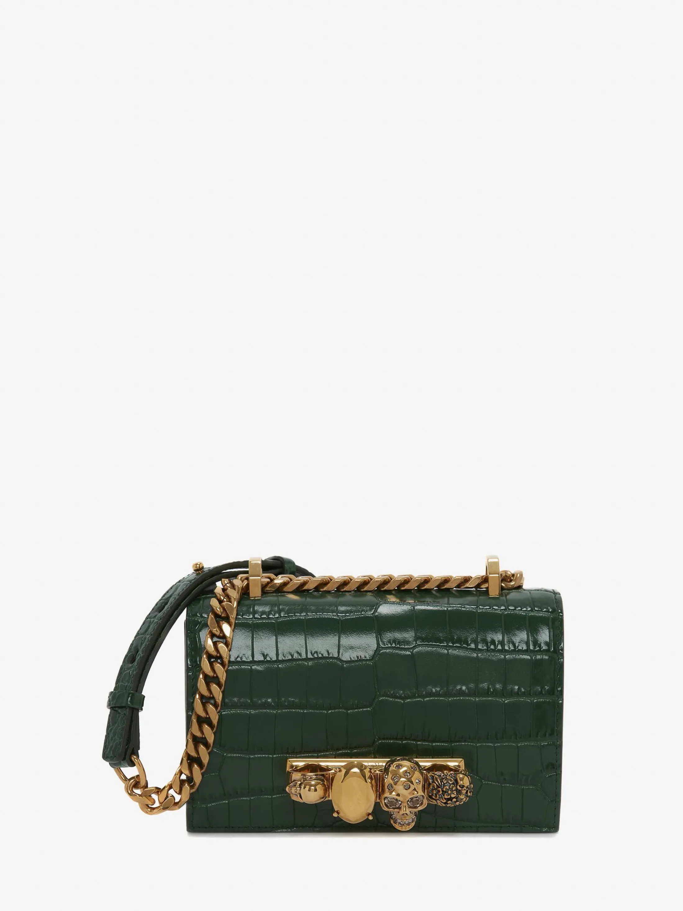 Outlet Alexander McQueen Women's Mini Jewelled Satchel in Emerald