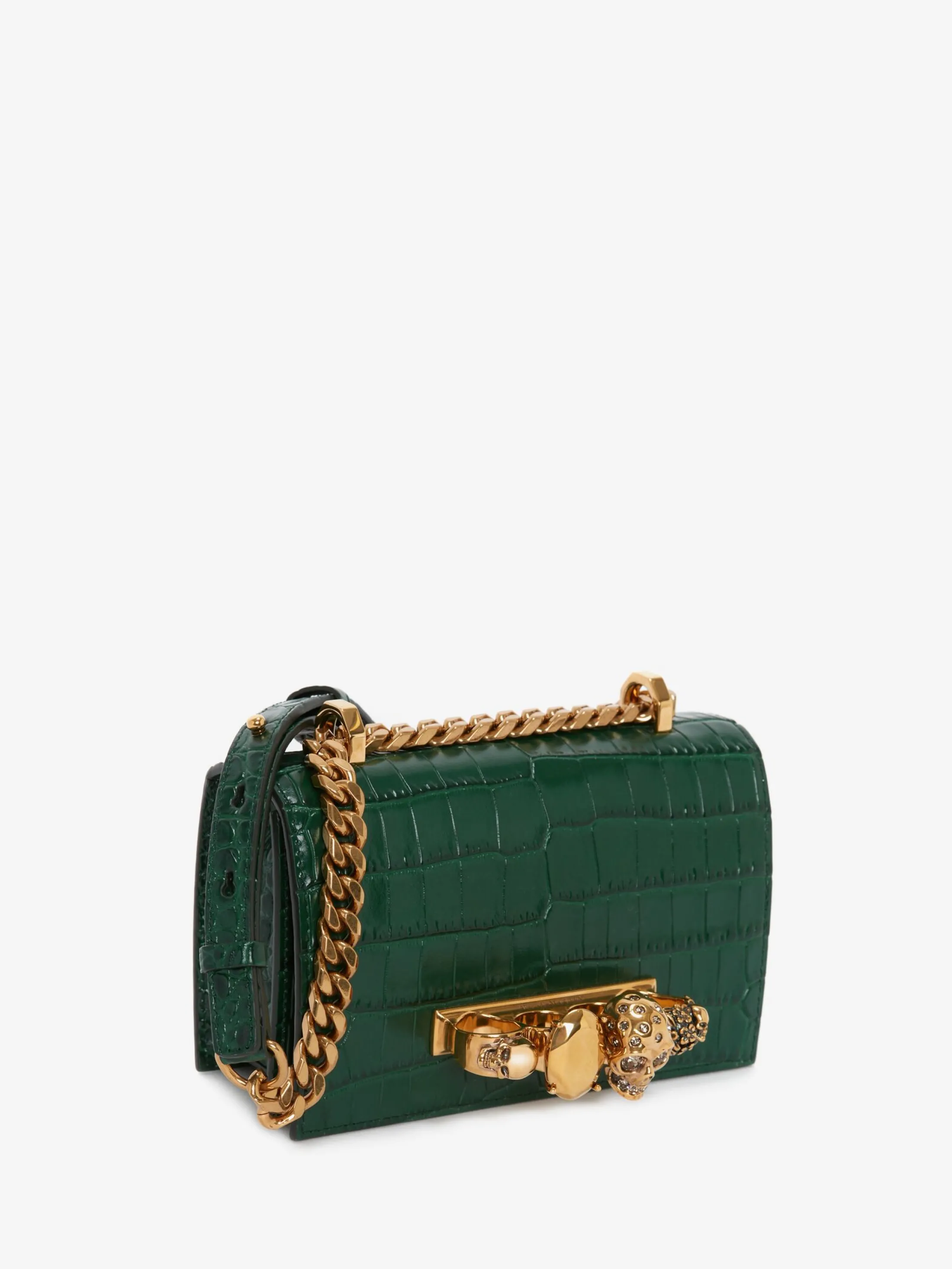 Outlet Alexander McQueen Women's Mini Jewelled Satchel in Emerald