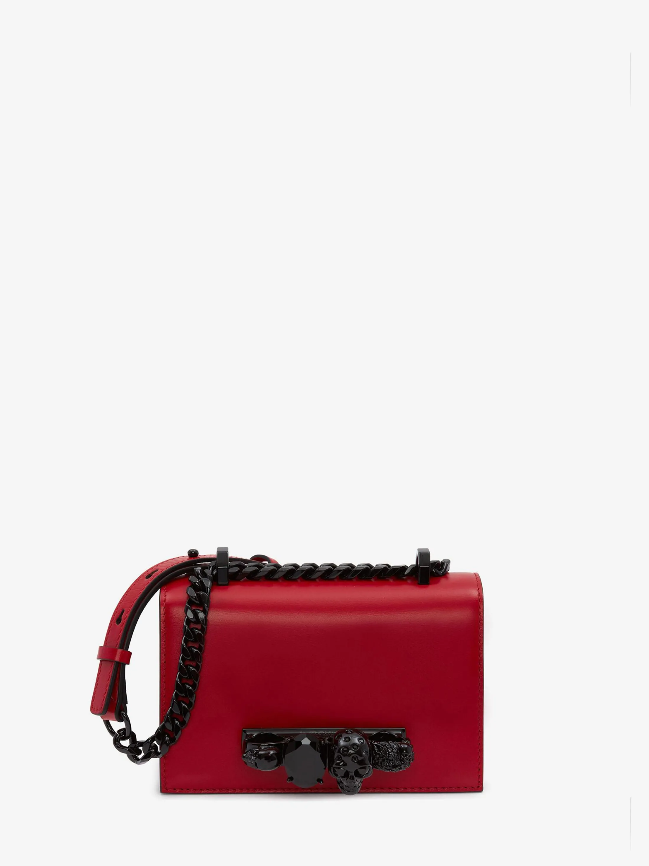 Cheap Alexander McQueen Women's Mini Jewelled Satchel in Welsh Red