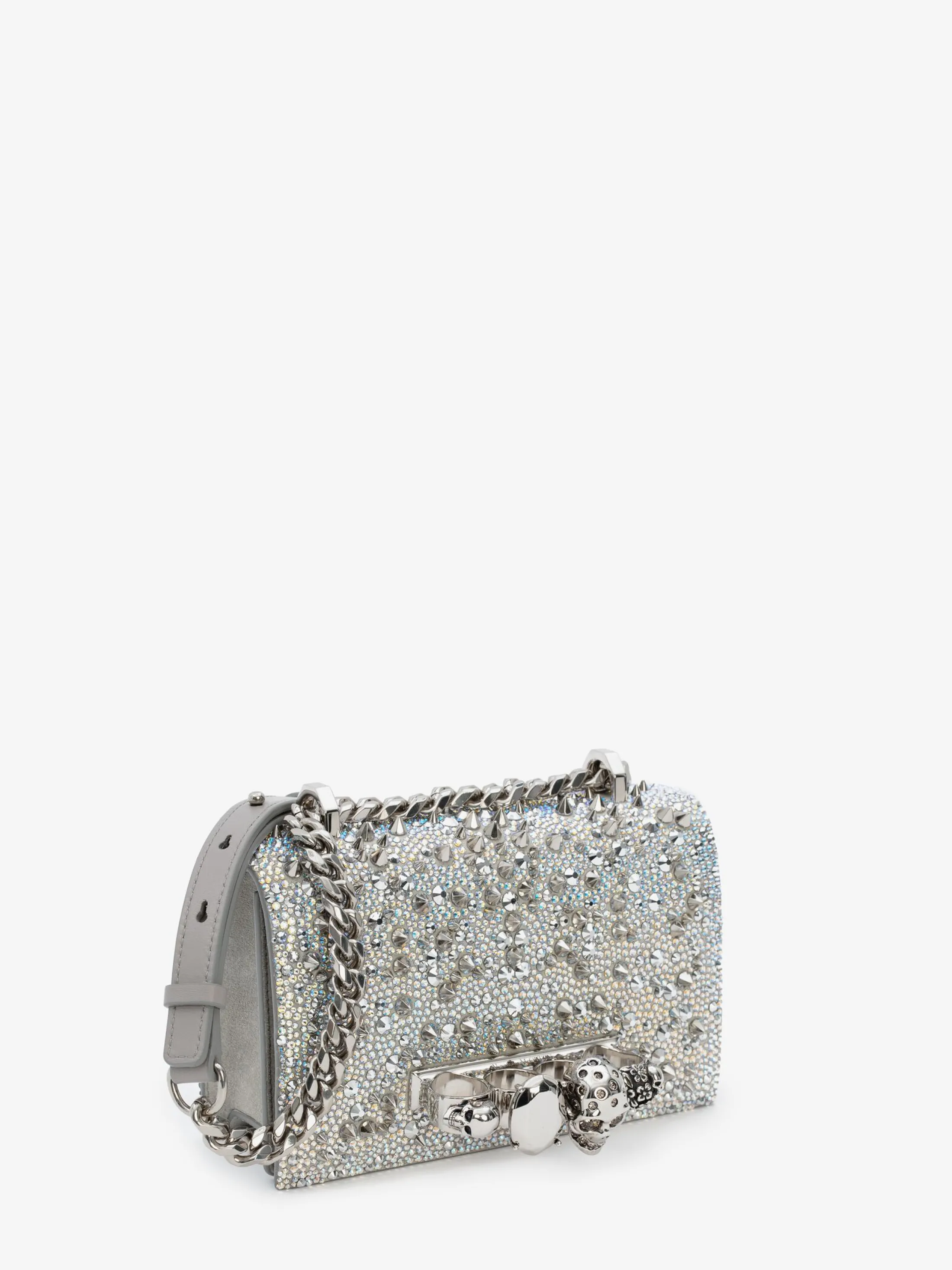 Flash Sale Alexander McQueen Women's Mini Jewelled Satchel in White