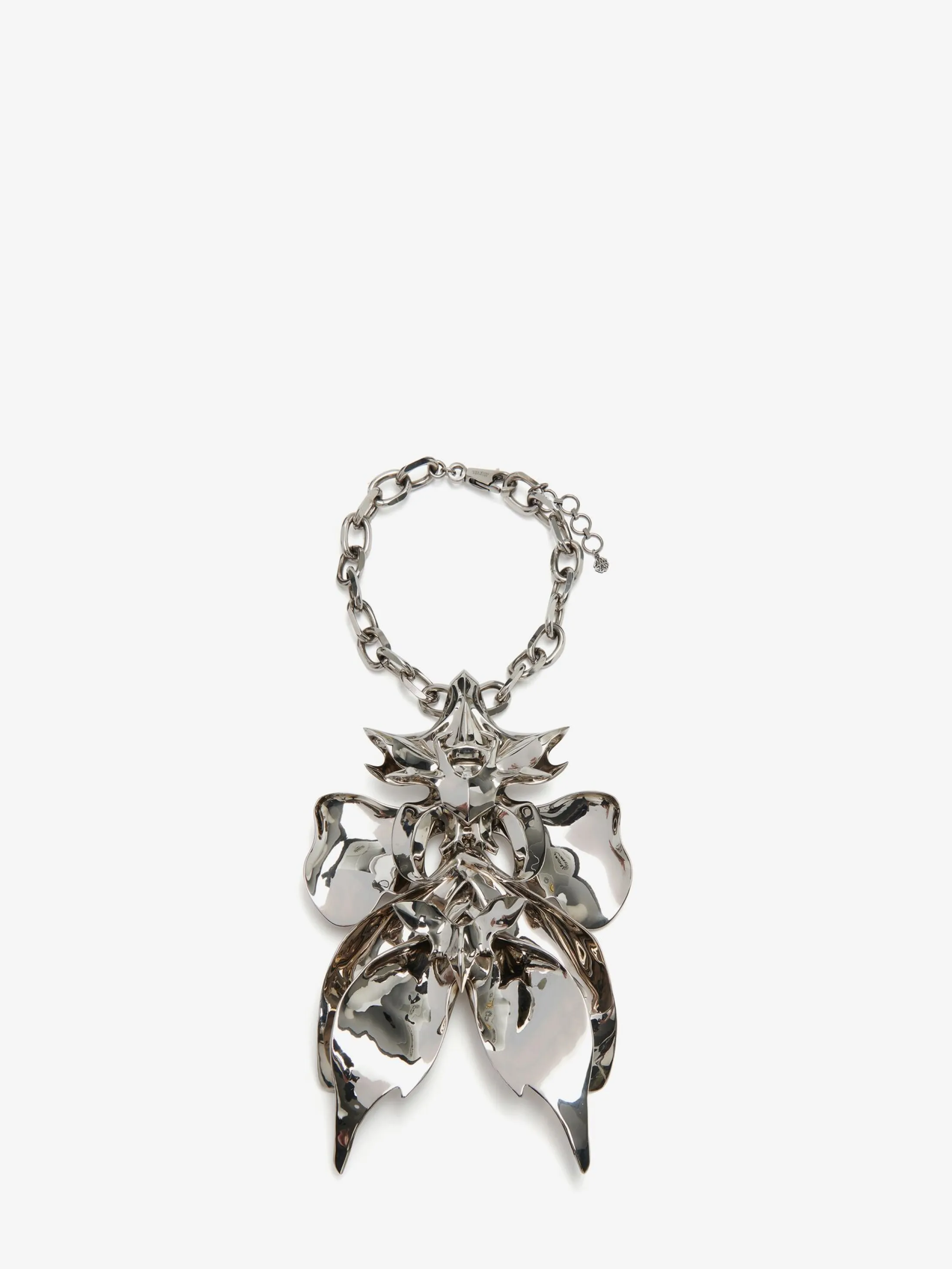 Flash Sale Alexander McQueen Women's Orchid Necklace in Antique Silver