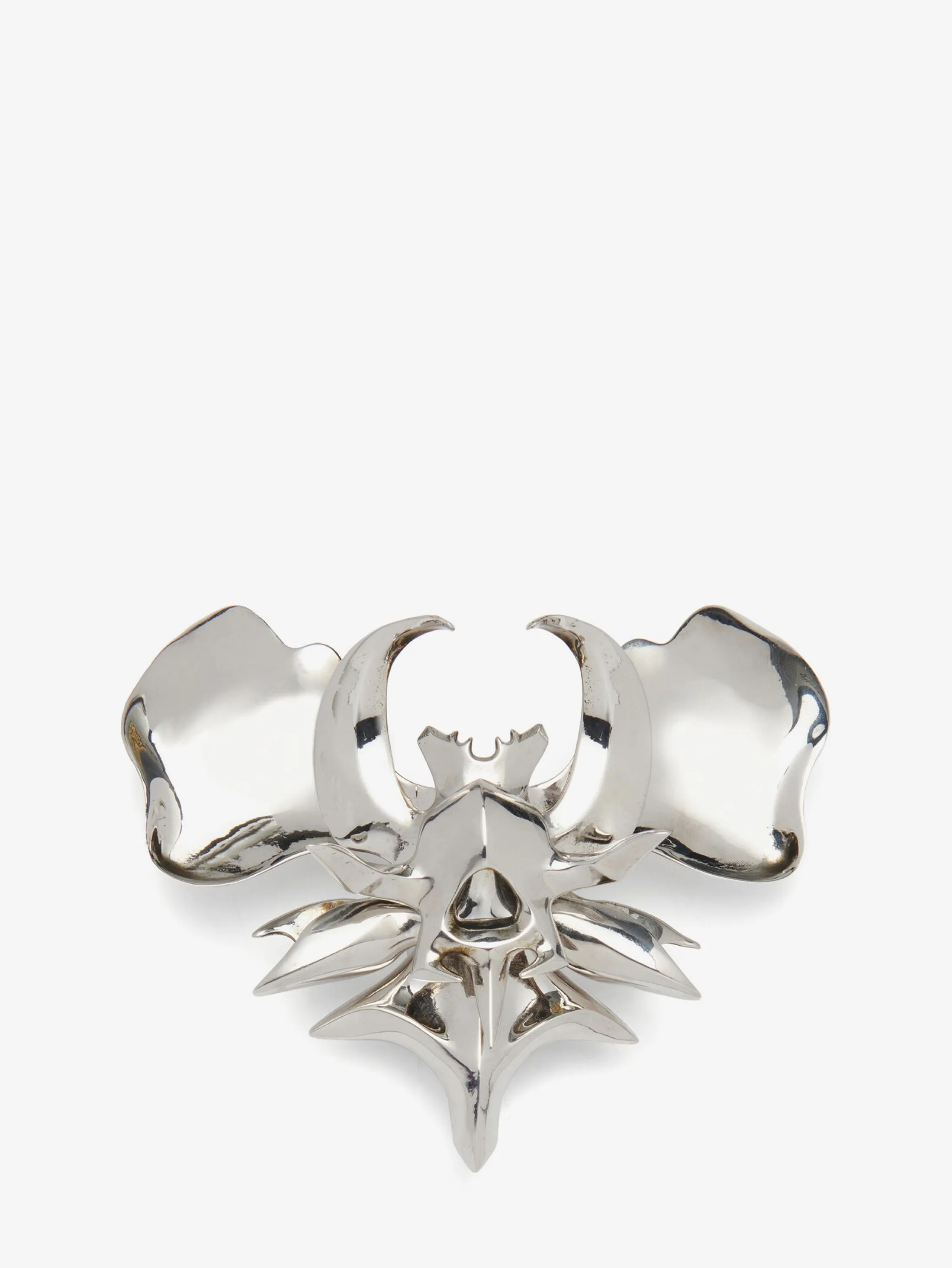 Online Alexander McQueen Women's Orchid Ring in Antique Silver