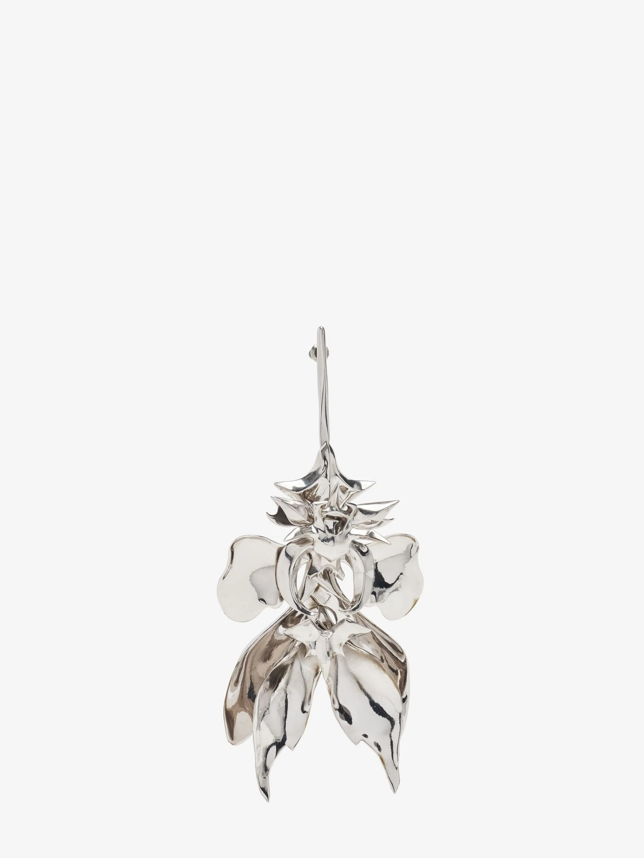 Hot Alexander McQueen Women's Orchid Stick Earring in Antique Silver