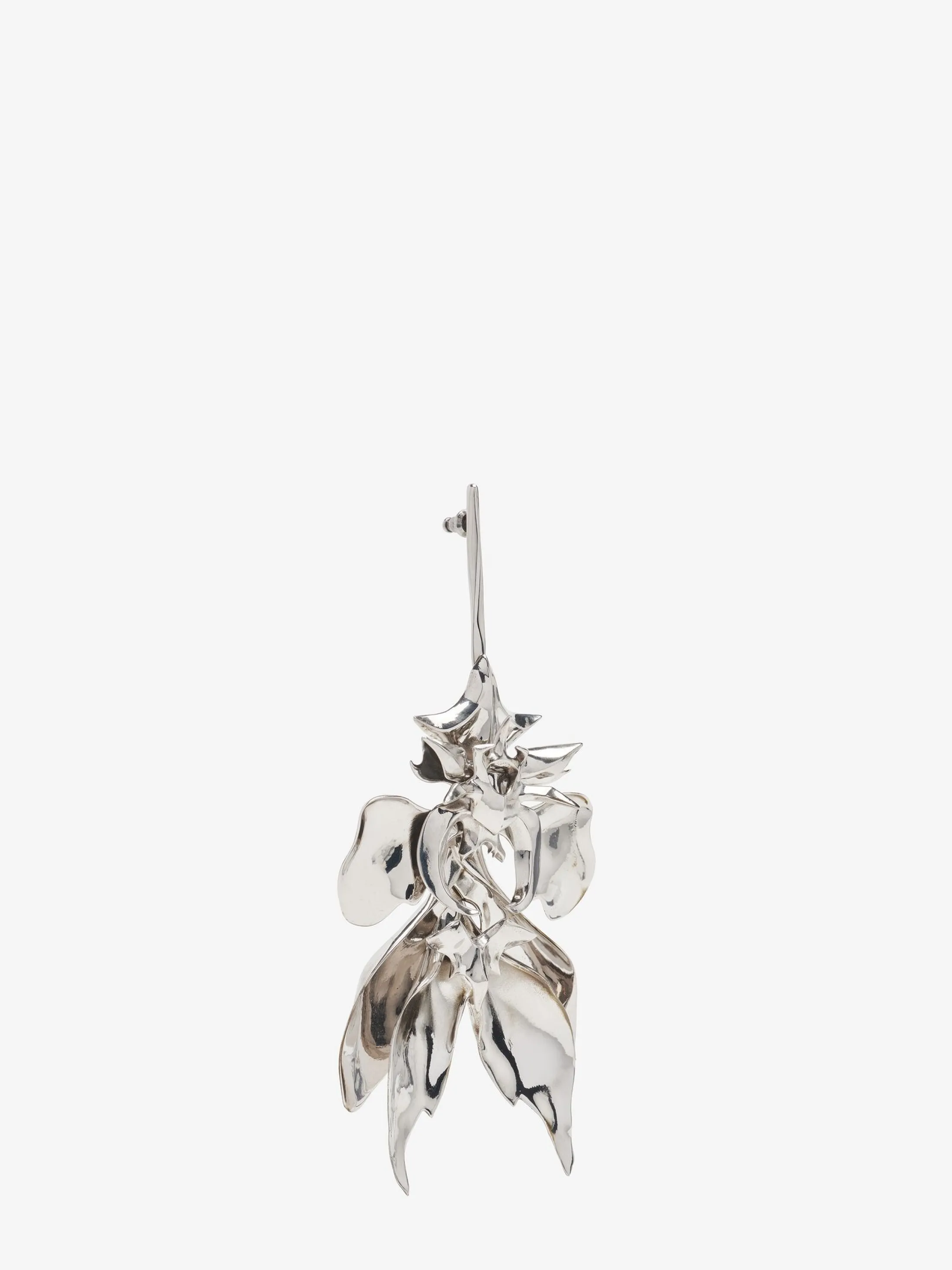 Hot Alexander McQueen Women's Orchid Stick Earring in Antique Silver