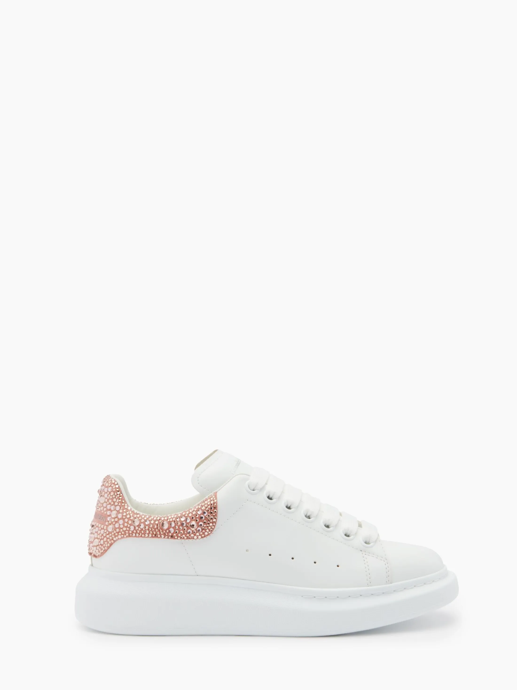 Cheap Alexander McQueen Women's Oversized Sneaker in White/Clay