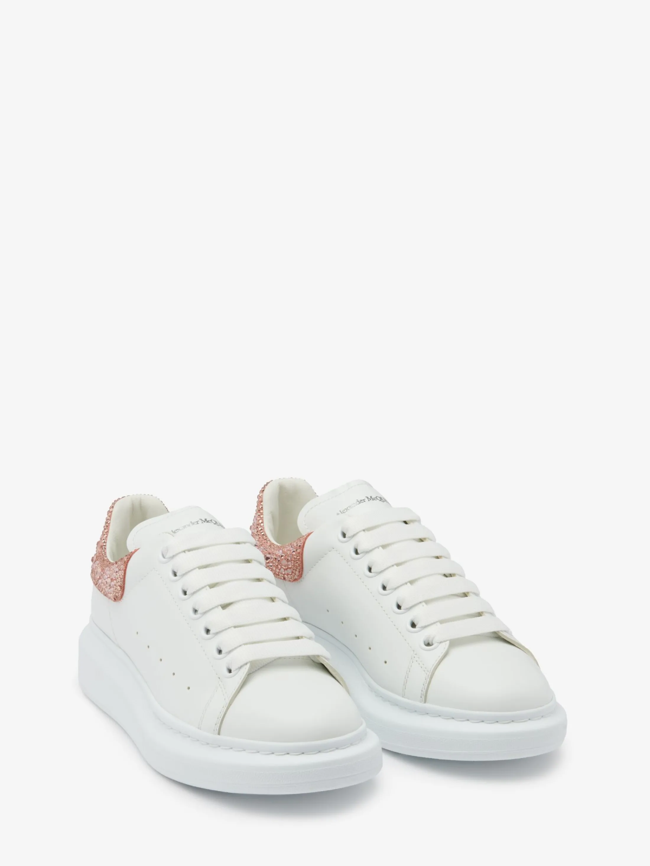 Cheap Alexander McQueen Women's Oversized Sneaker in White/Clay