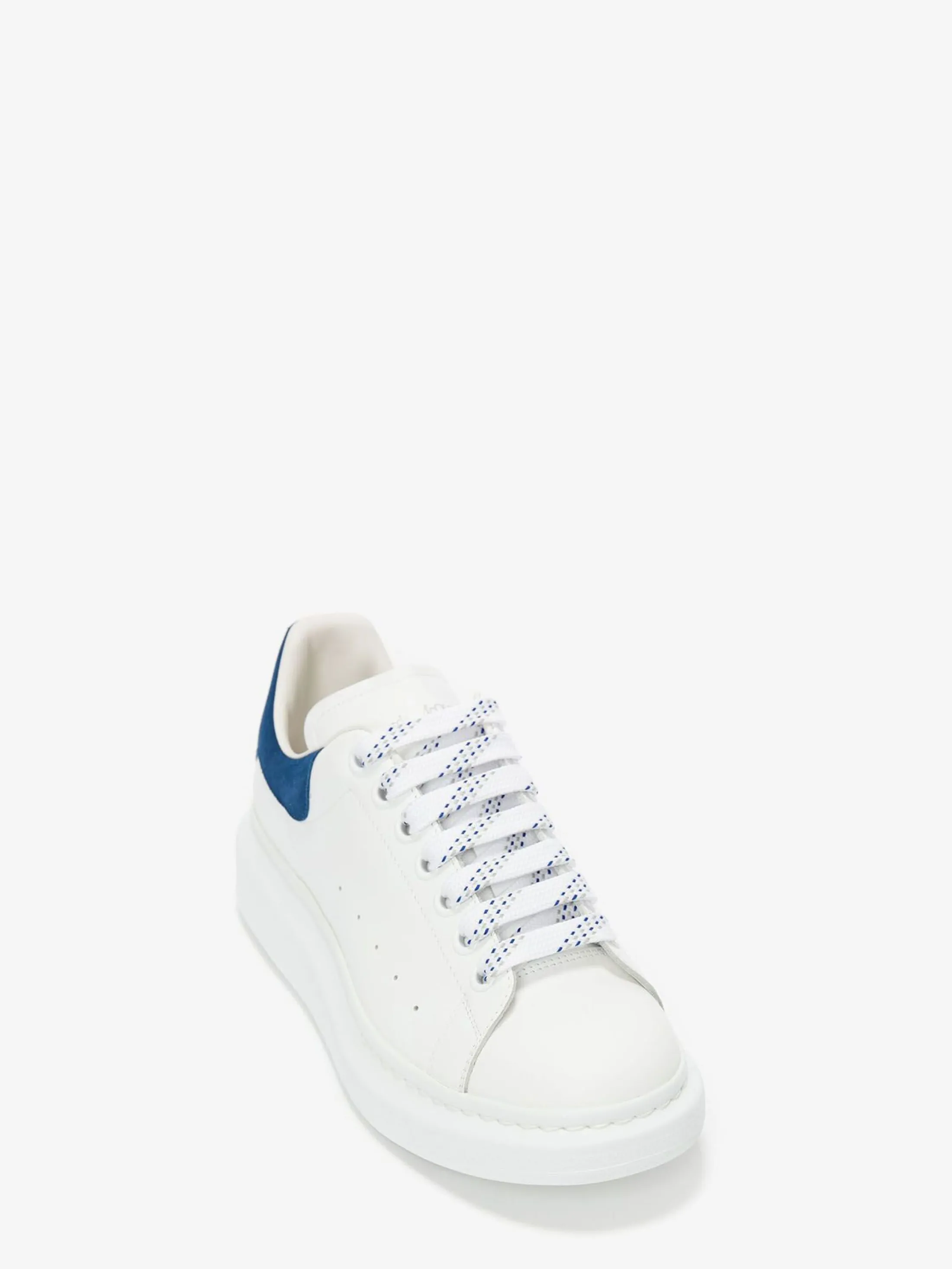 Flash Sale Alexander McQueen Women's Oversized Sneaker in White/Paris Blue