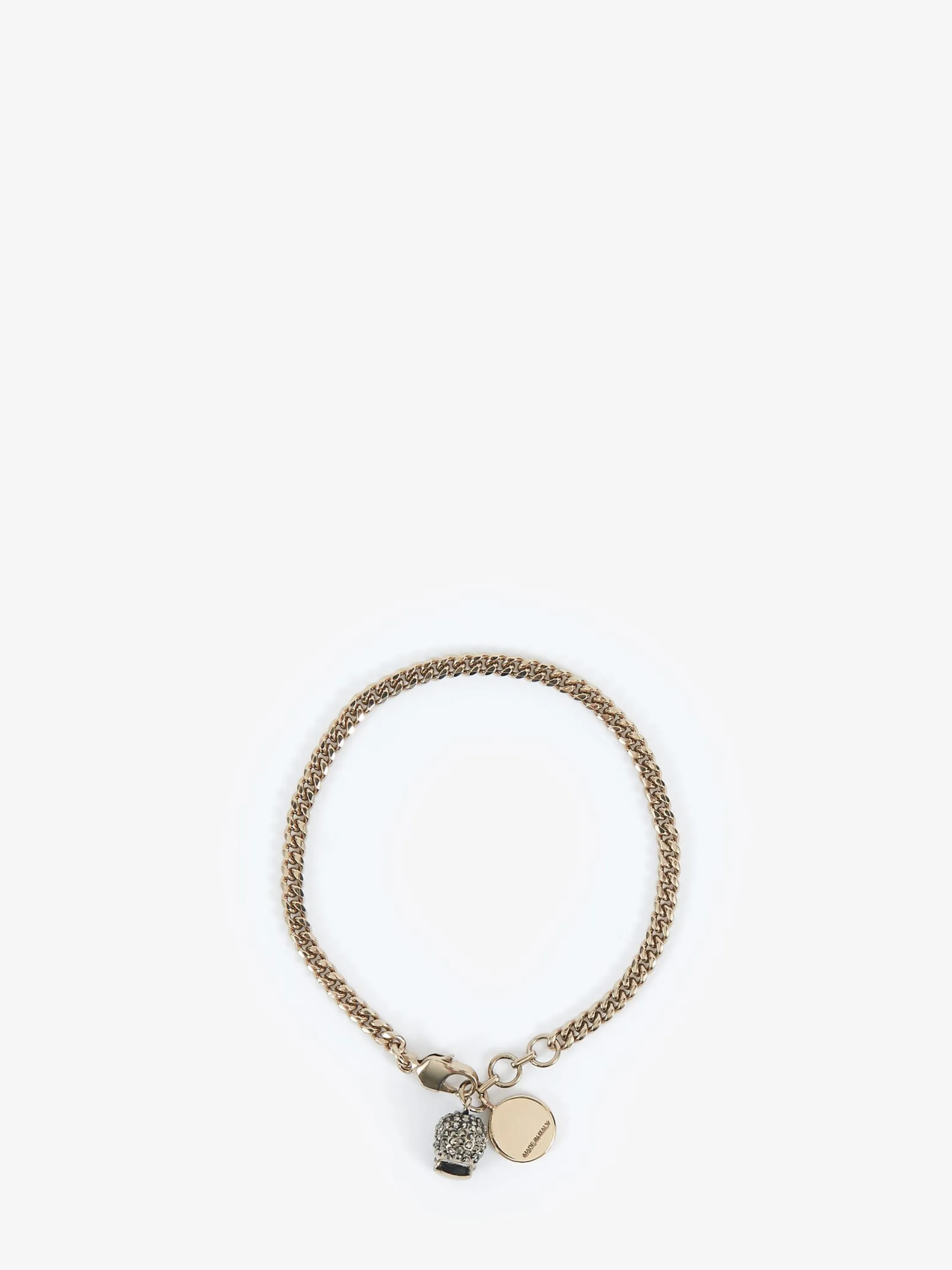 Cheap Alexander McQueen Women's Pave Skull Bracelet in Gold