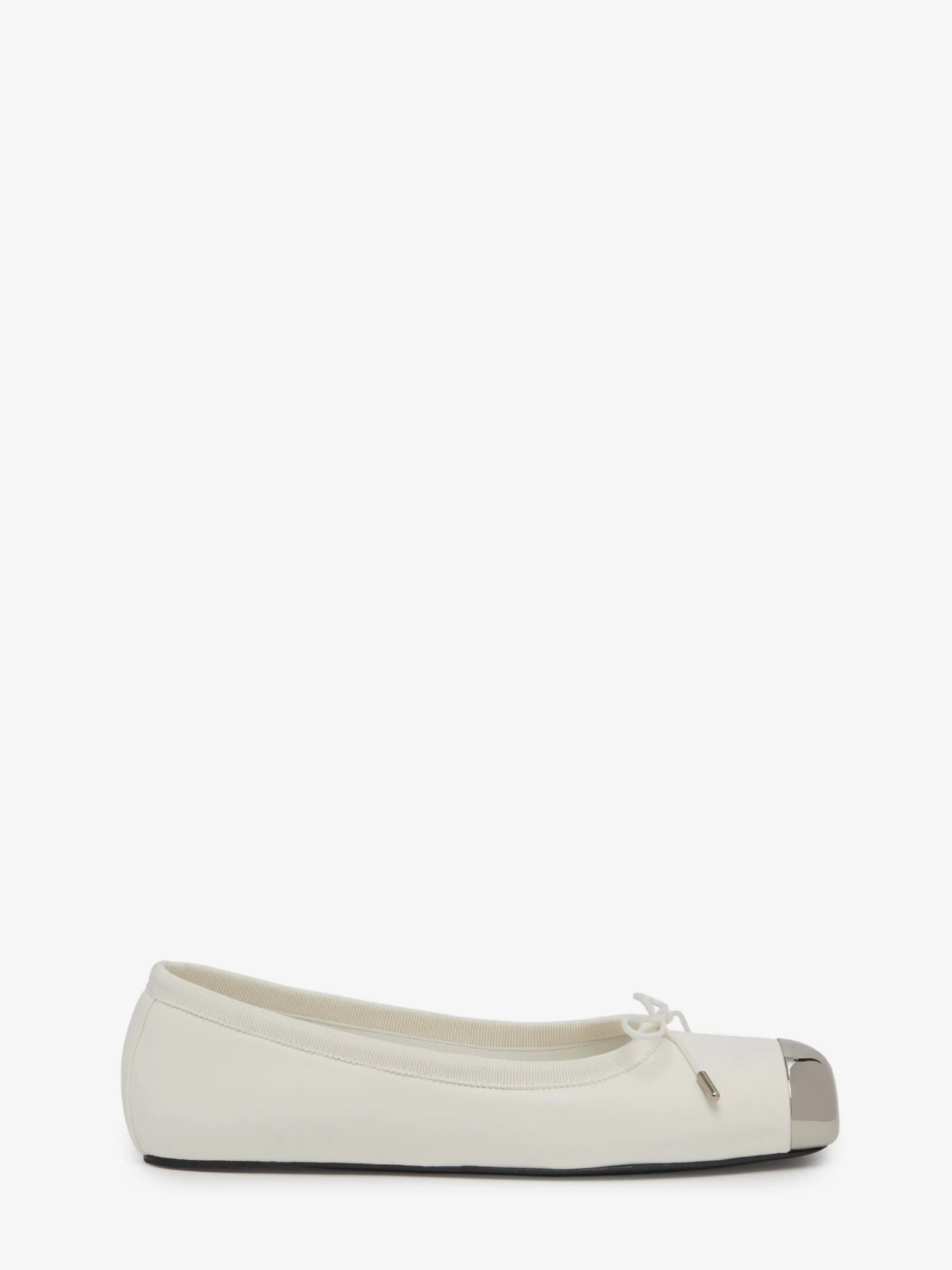 Hot Alexander McQueen Women's Punk Ballet Flat in Ivory