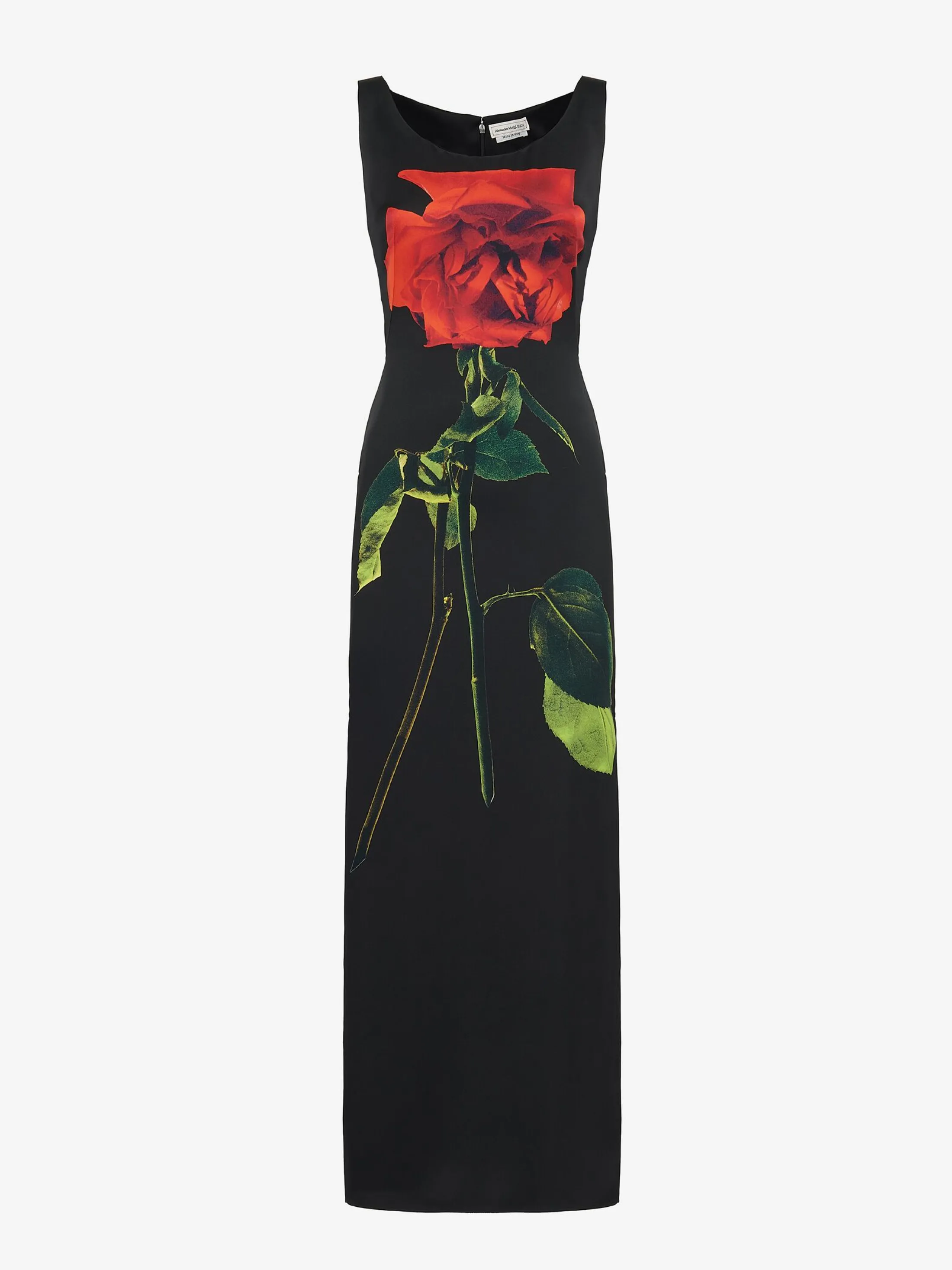 Sale Alexander McQueen Women's Shadow Rose Pencil Dress in Black