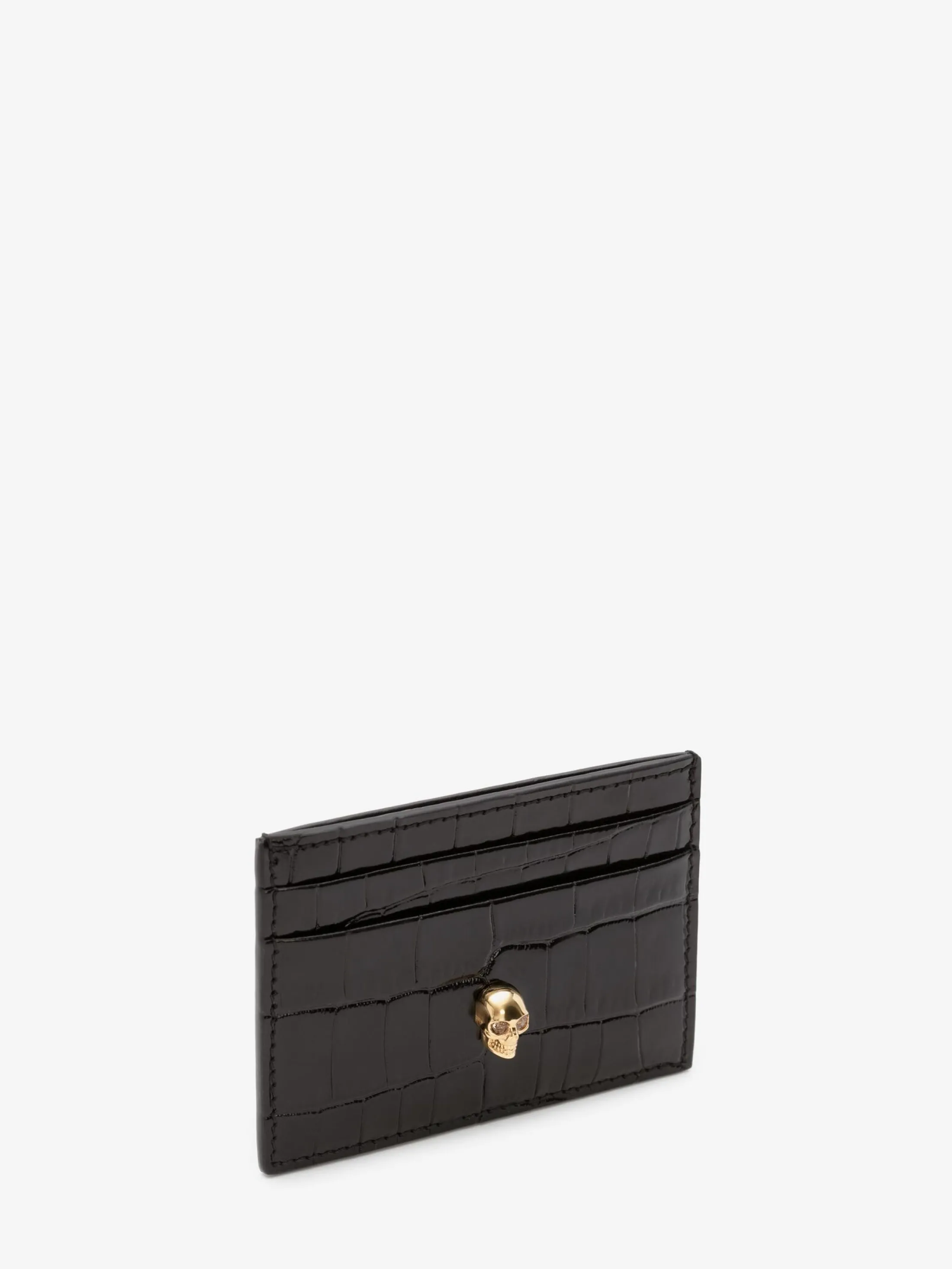 Sale Alexander McQueen Women's Skull Card Holder in Black