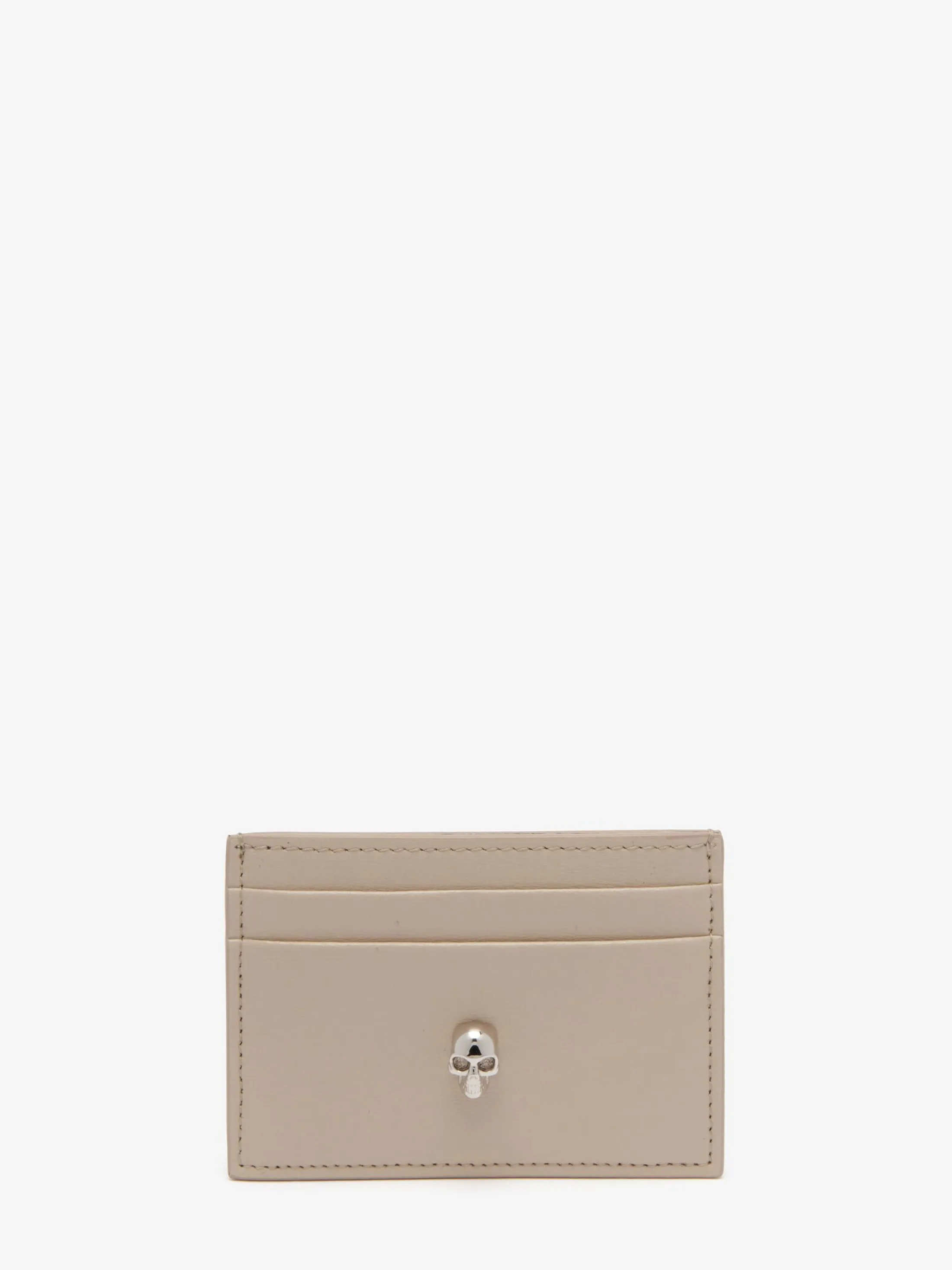 Best Alexander McQueen Women's Skull Card Holder in Camel