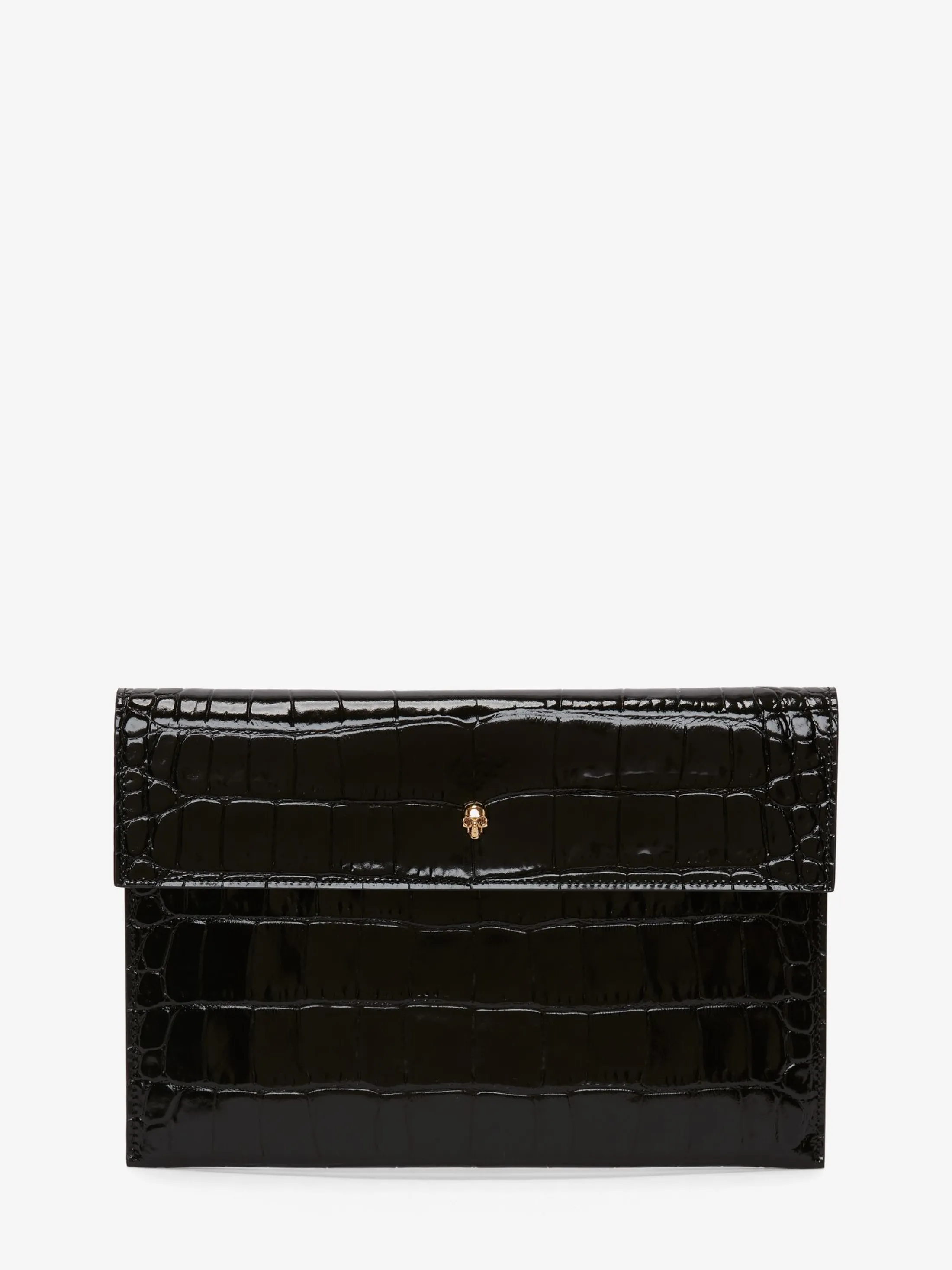 Shop Alexander McQueen Women's Skull Clutch in Black