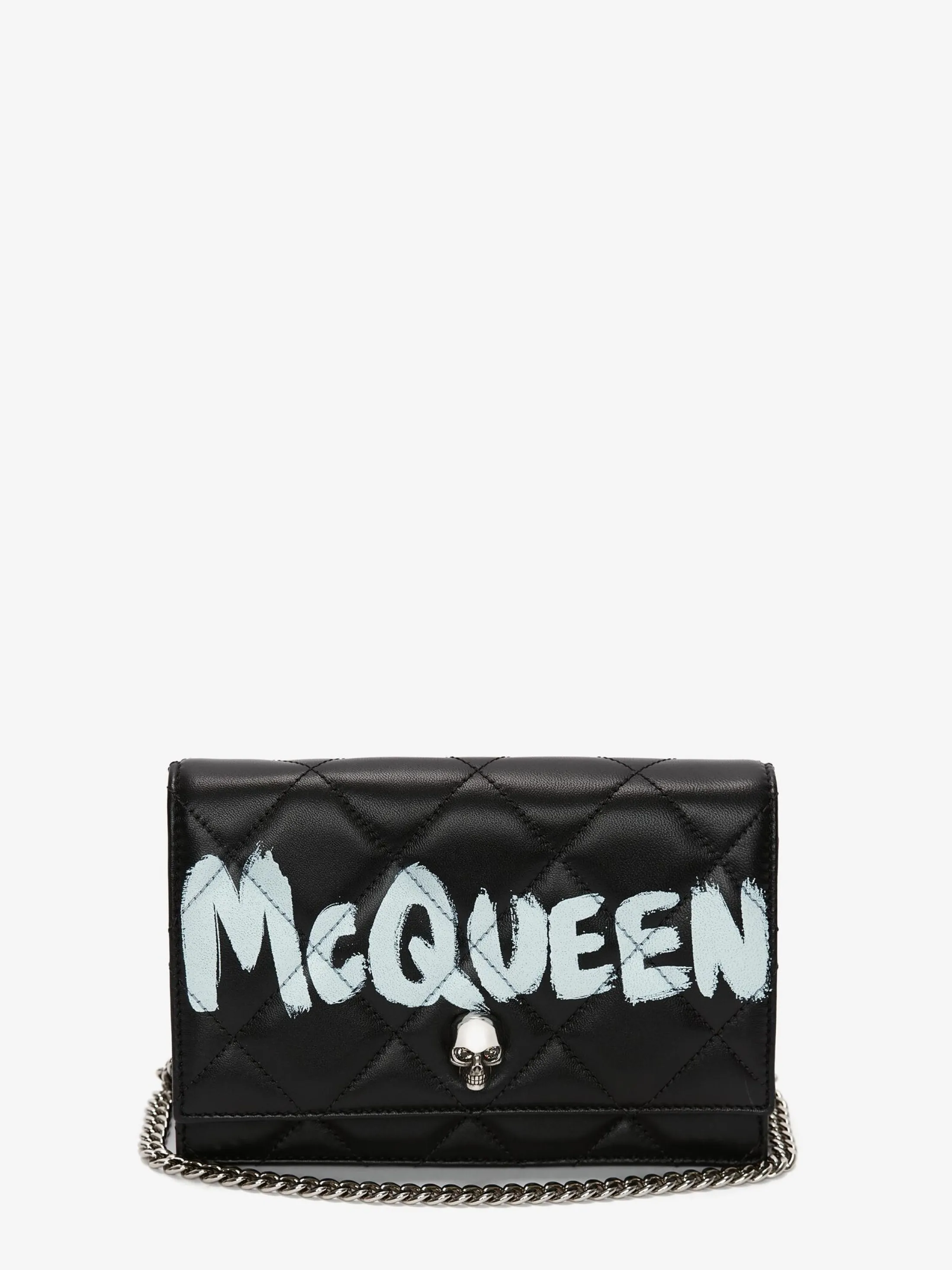 Fashion Alexander McQueen Women's Small Skull Bag in Black/Ivory