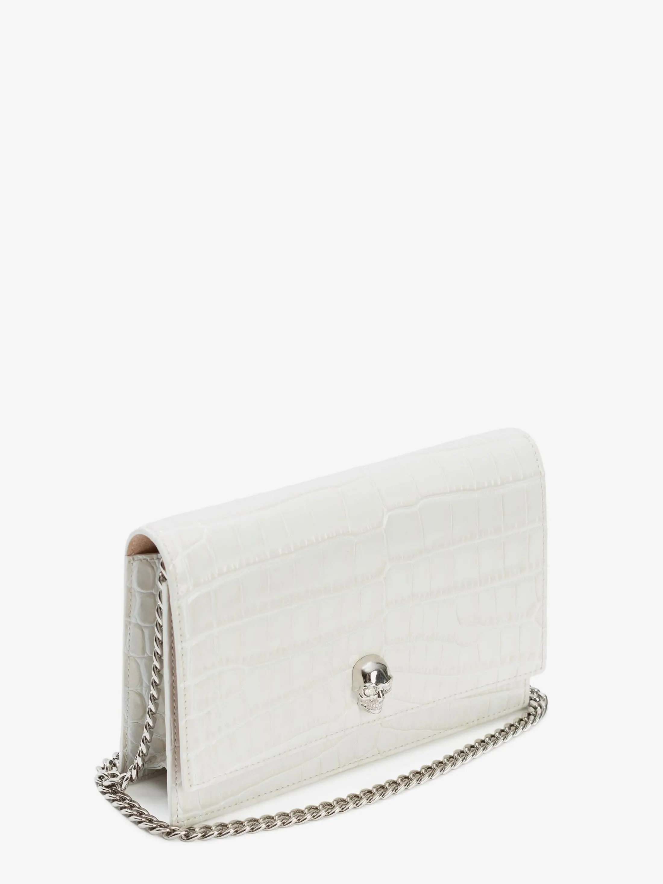 New Alexander McQueen Women's Small Skull Bag in Bone