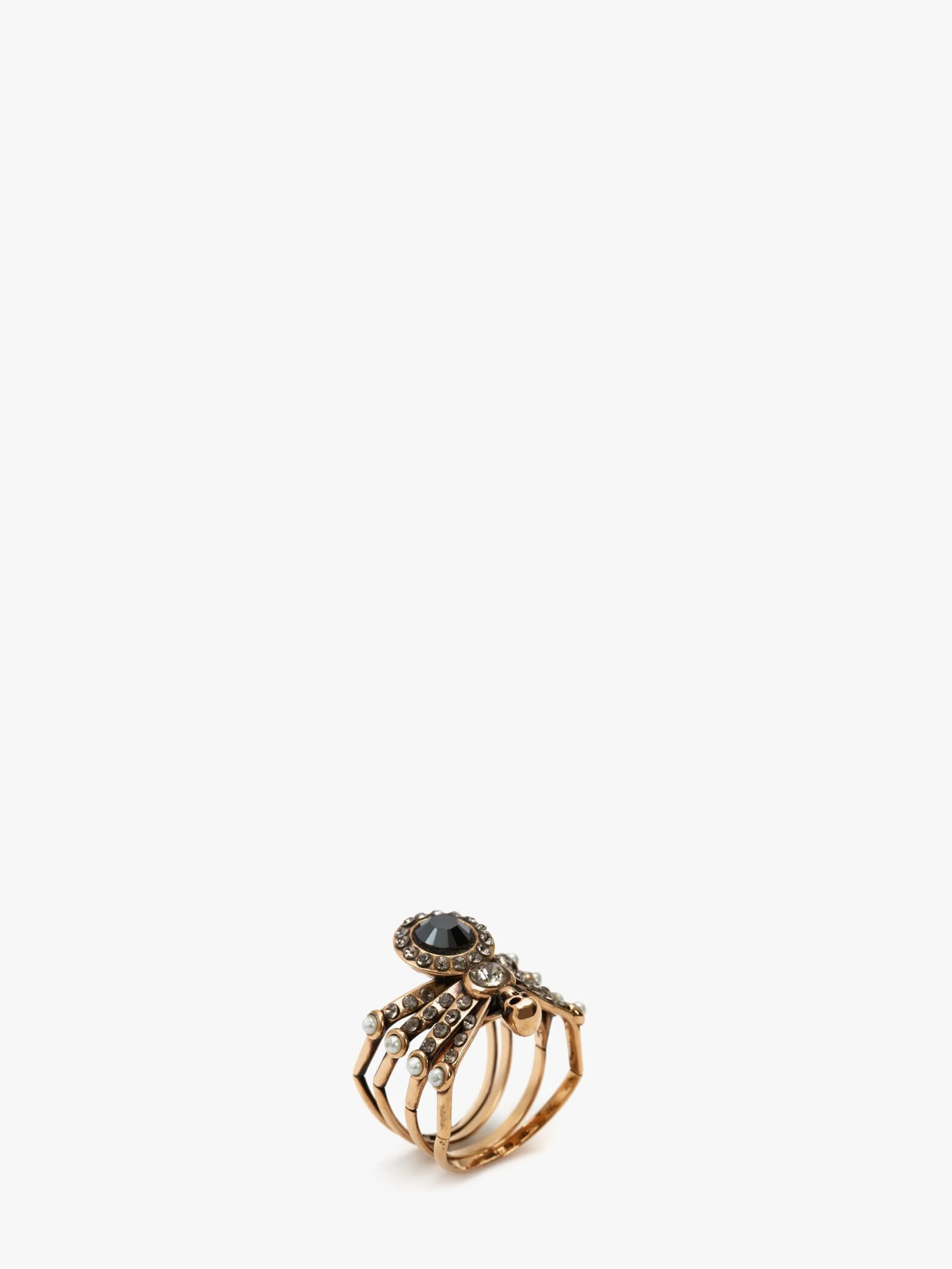 Cheap Alexander McQueen Women's Spider Ring in Antique Gold