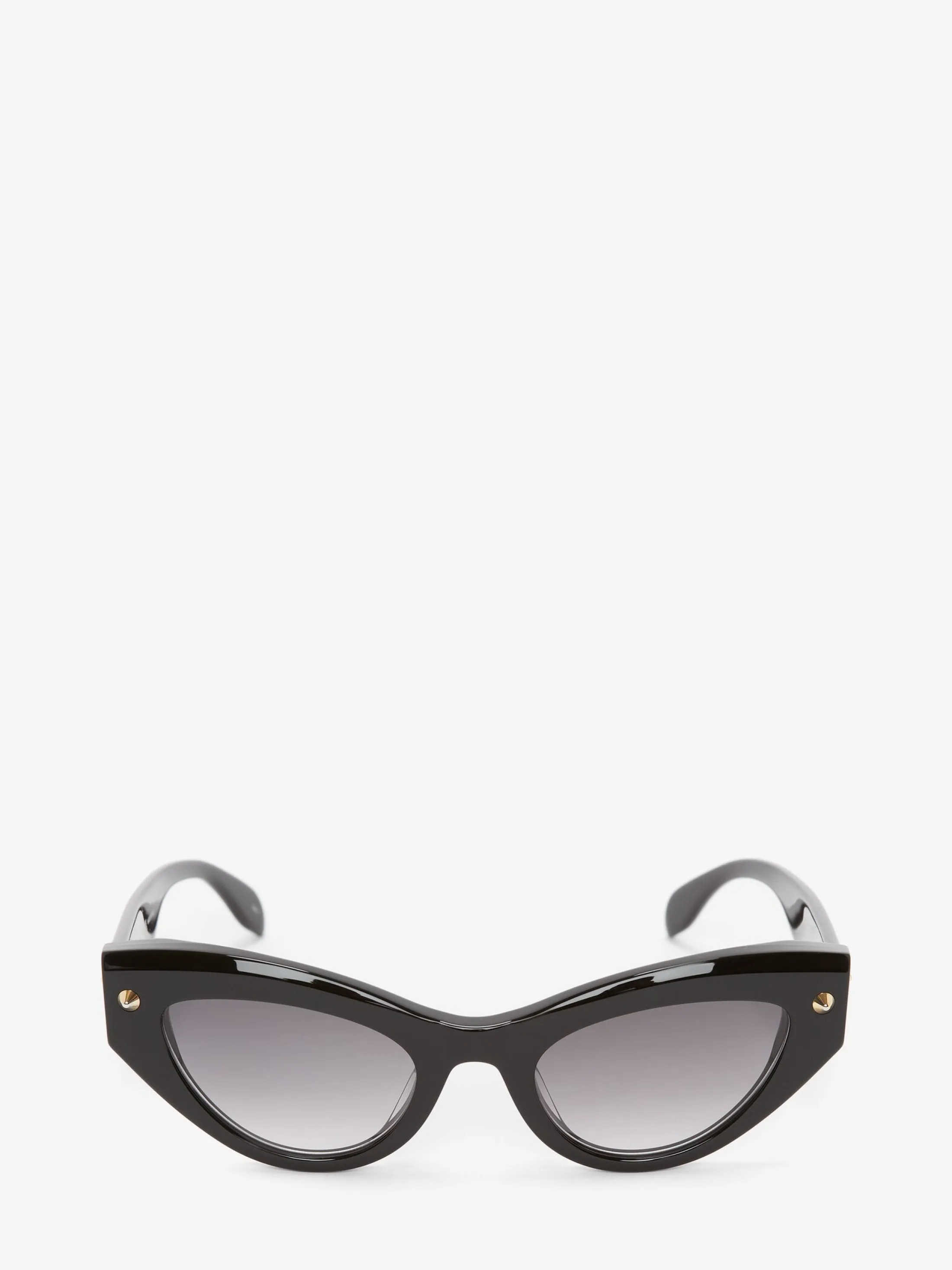 Shop Alexander McQueen Women's Spike Studs Cat-eye Sunglasses in Black