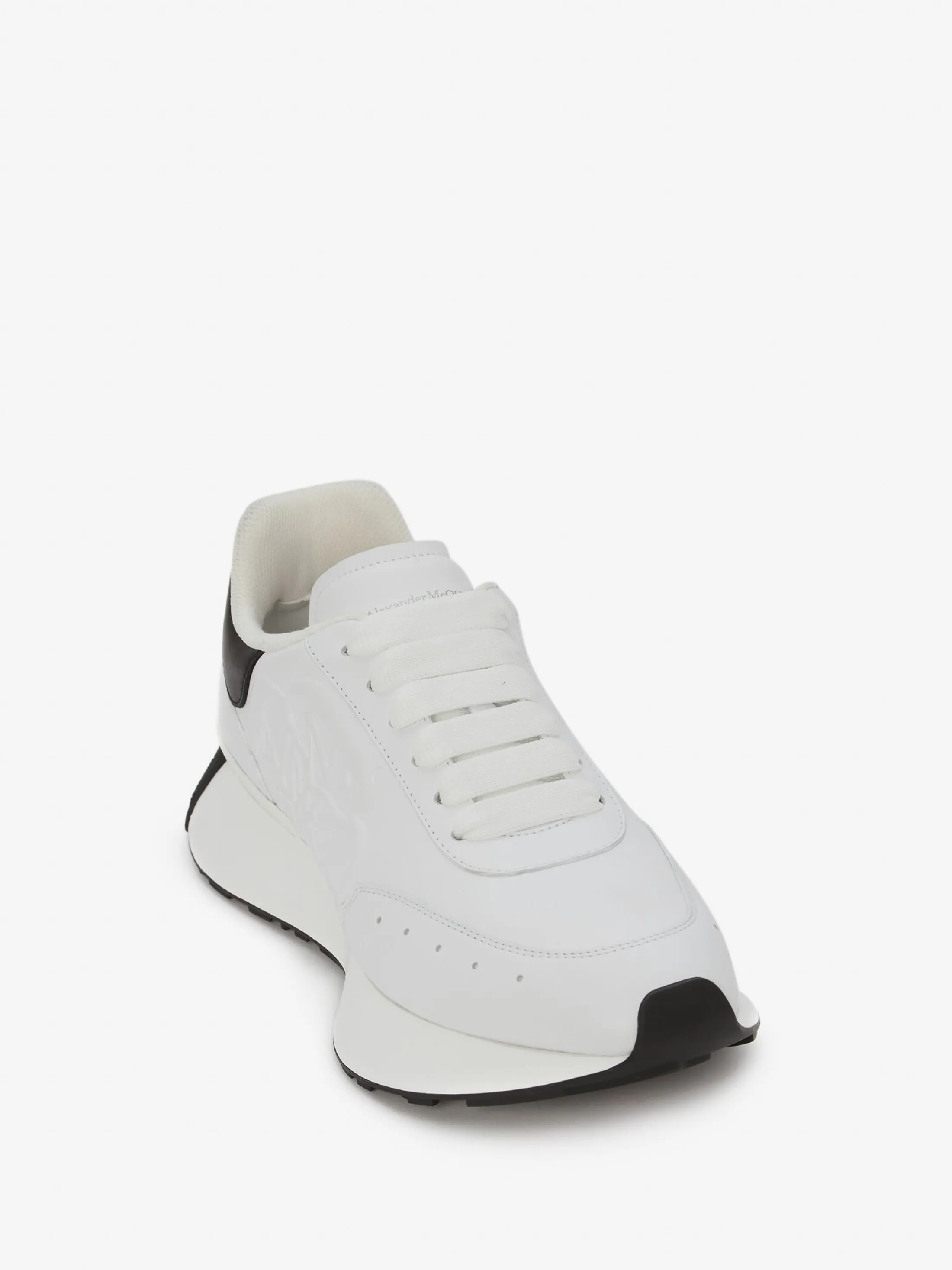 Flash Sale Alexander McQueen Women's Sprint Runner in White/Black