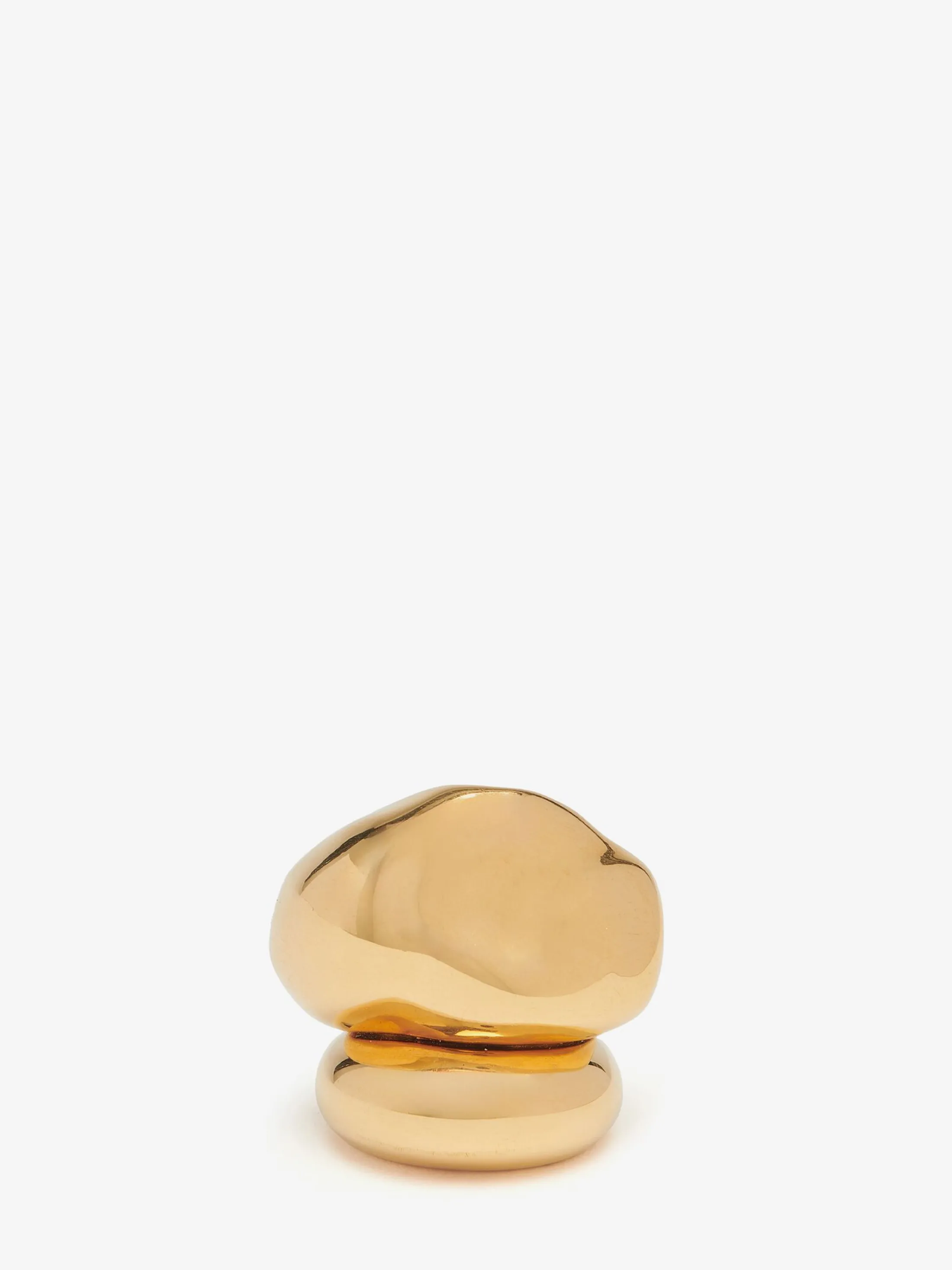 Best Alexander McQueen Women's Stacked Ring in Antique Gold