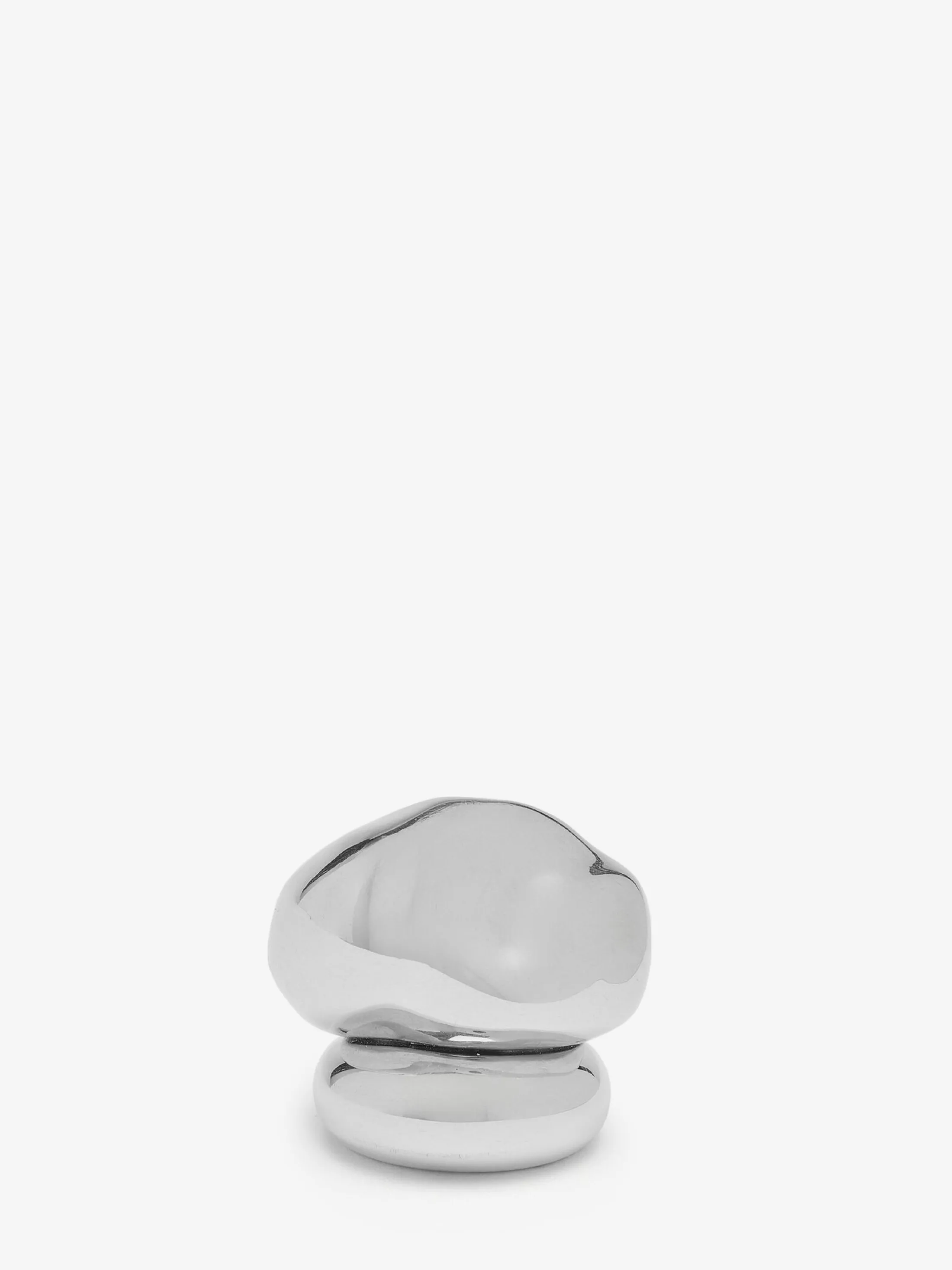 Cheap Alexander McQueen Women's Stacked Ring in Antique Silver