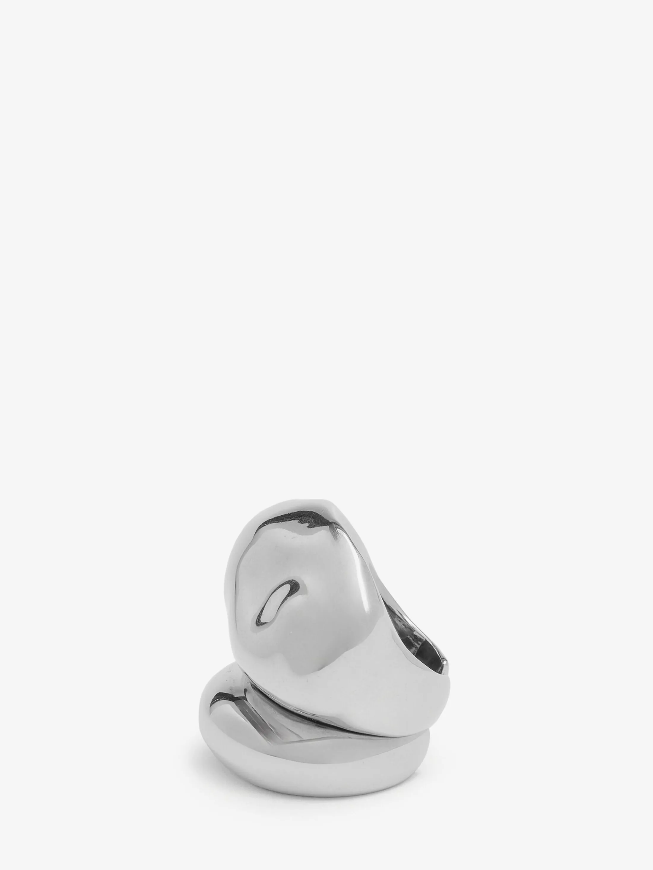 Cheap Alexander McQueen Women's Stacked Ring in Antique Silver