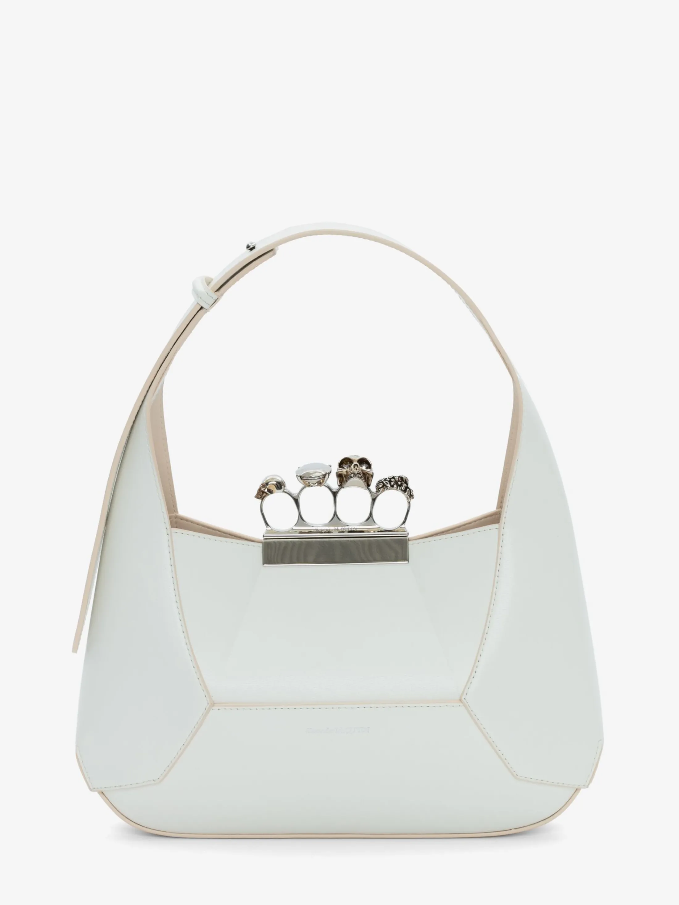 Discount Alexander McQueen Women's The Jewelled Hobo Bag in Ivory