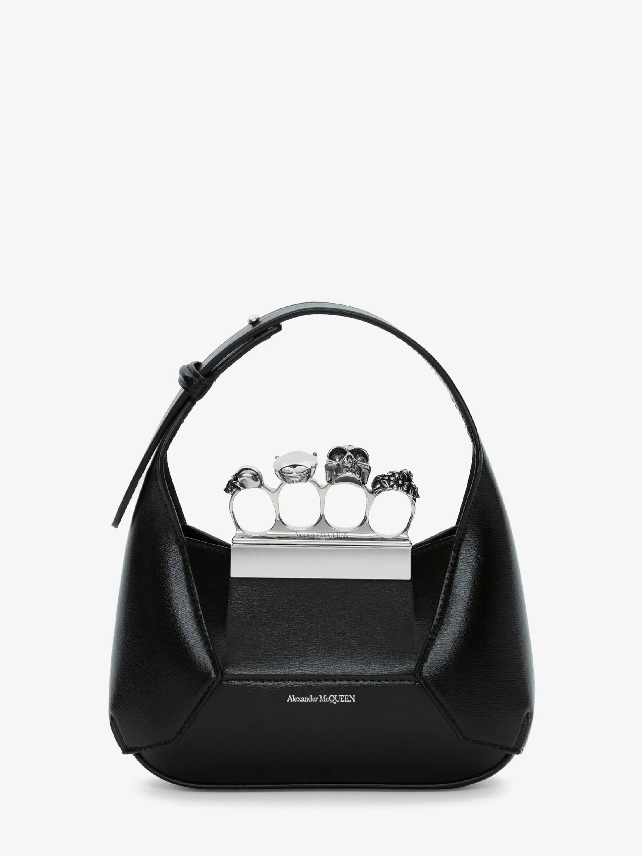 Best Sale Alexander McQueen Women's The Jewelled Hobo Mini Bag in Black