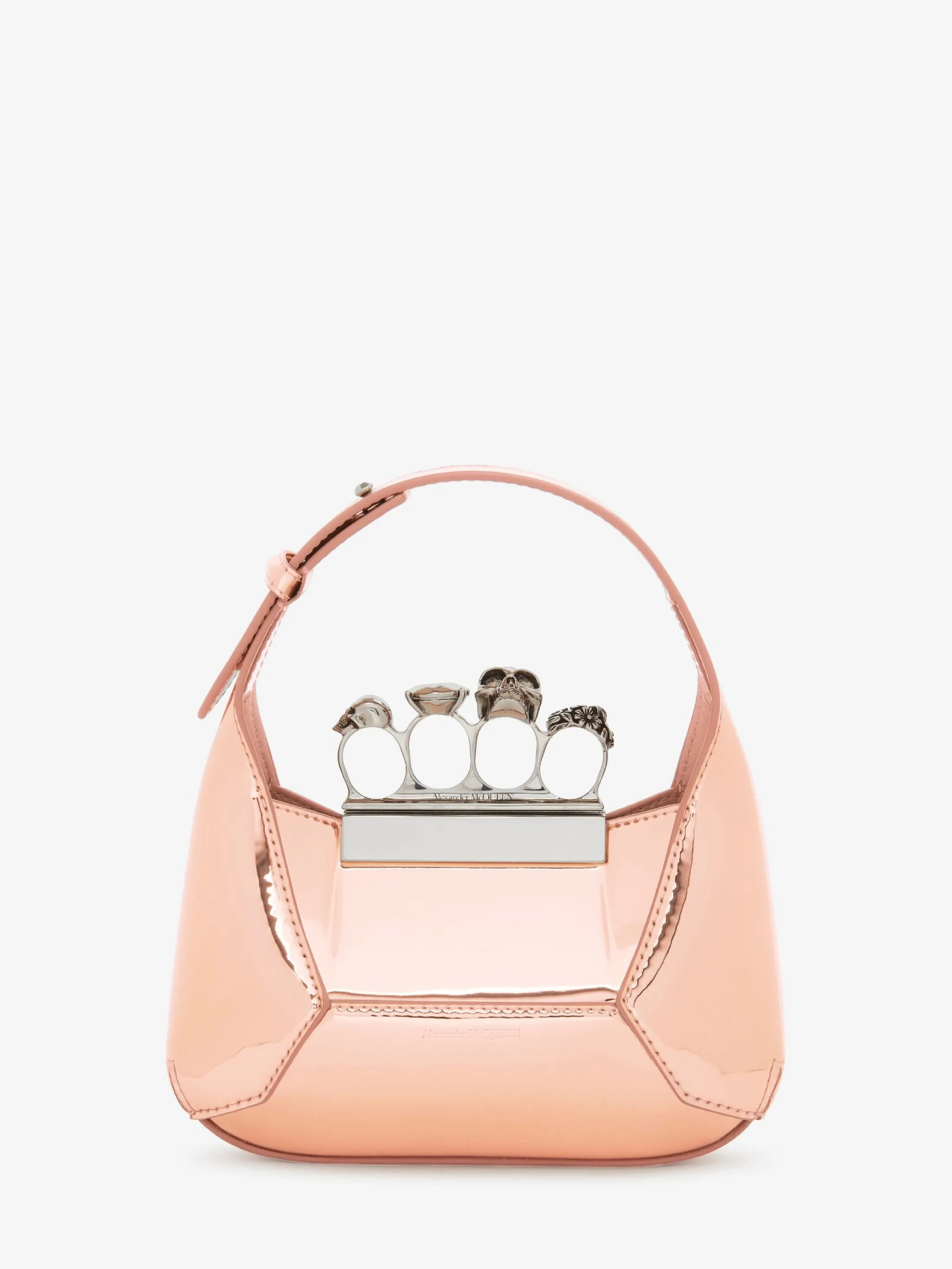 Cheap Alexander McQueen Women's The Jewelled Hobo Mini Bag in Copper