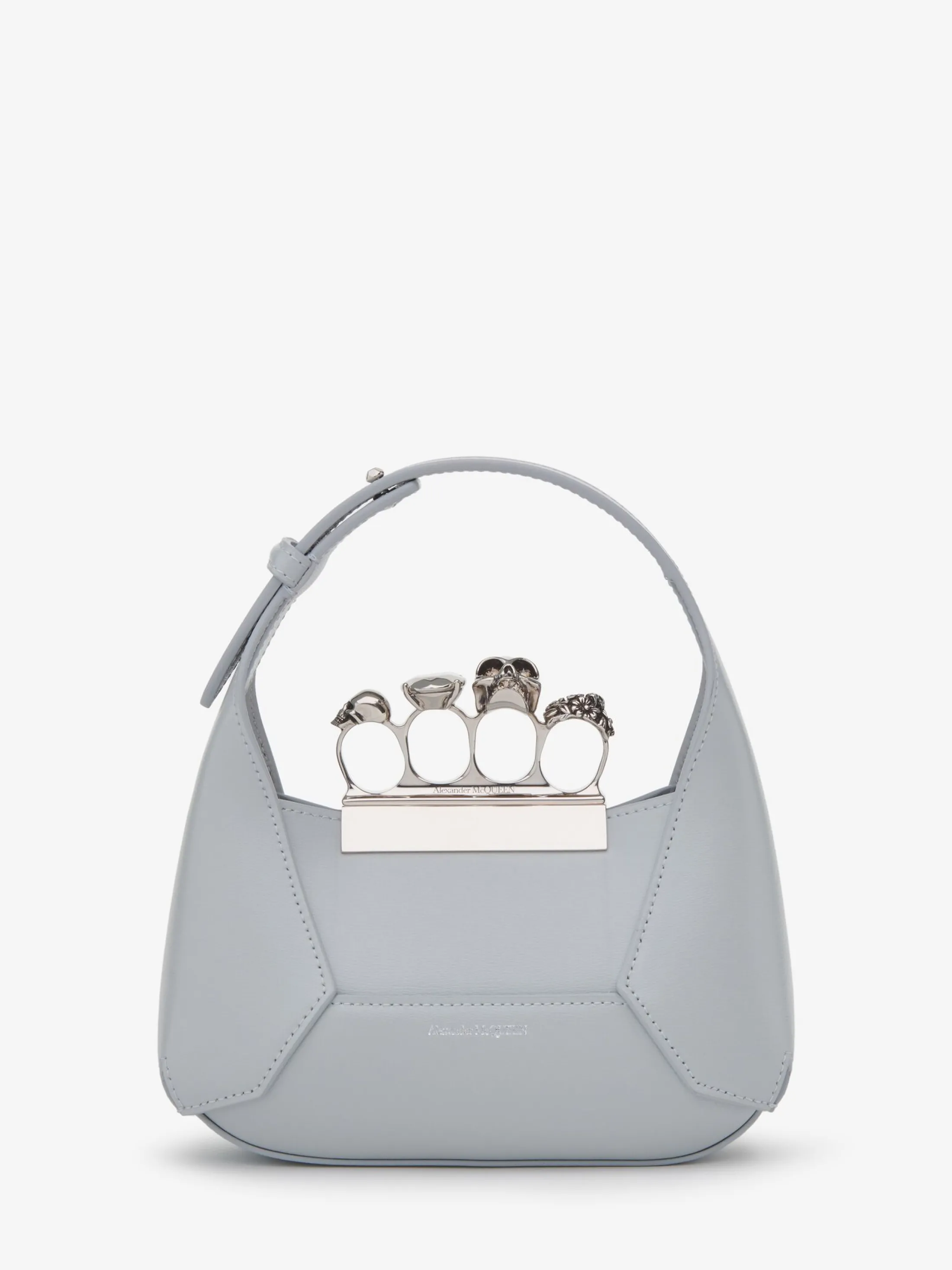 Cheap Alexander McQueen Women's The Jewelled Hobo Mini Bag in Dust