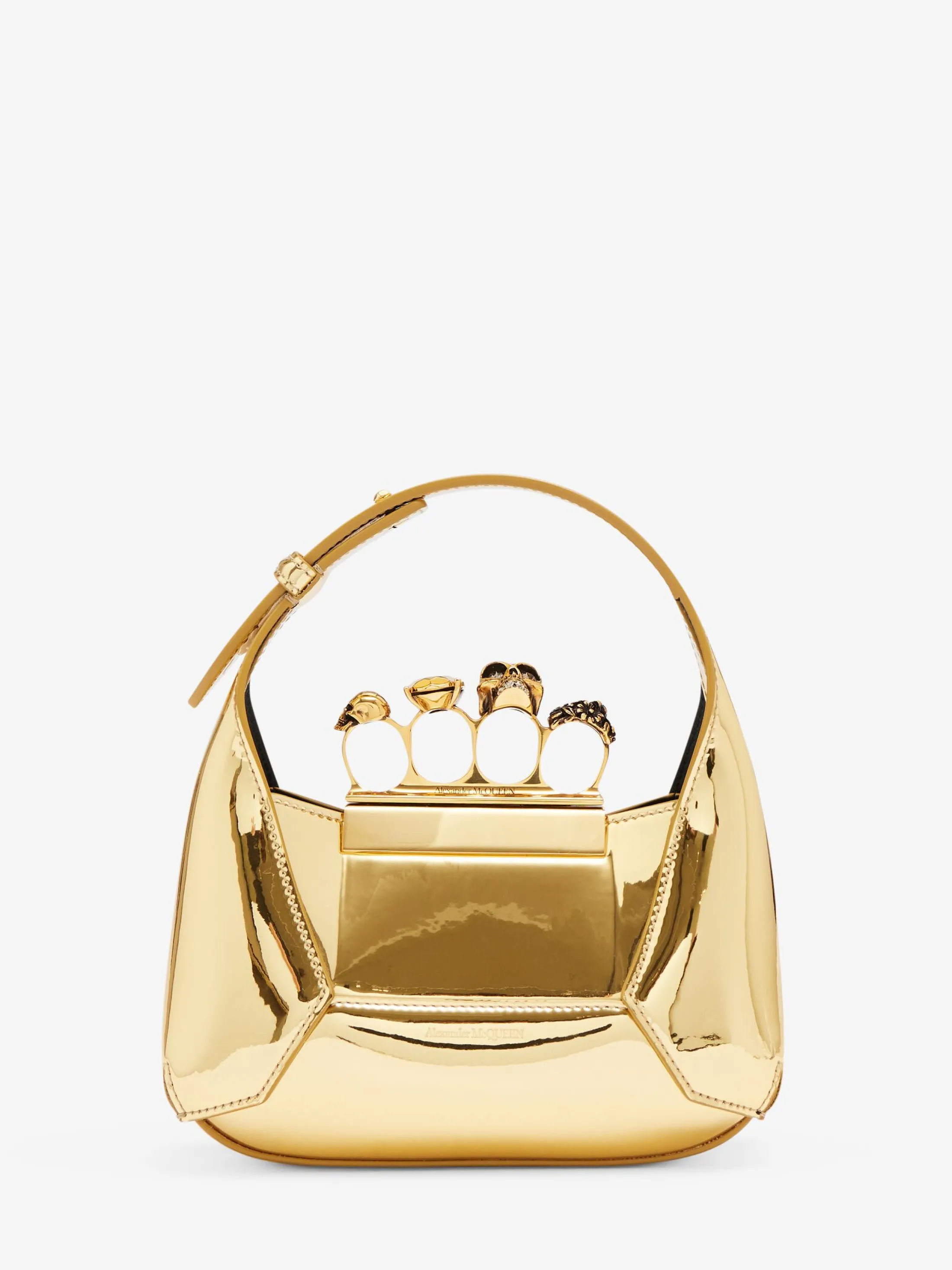 Flash Sale Alexander McQueen Women's The Jewelled Hobo Mini Bag in Gold