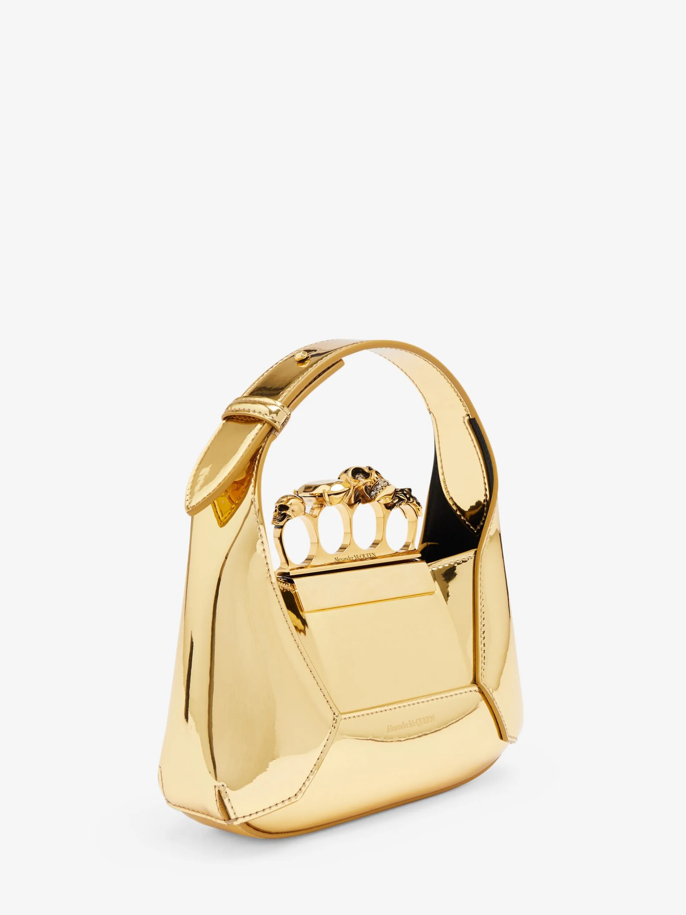 Flash Sale Alexander McQueen Women's The Jewelled Hobo Mini Bag in Gold