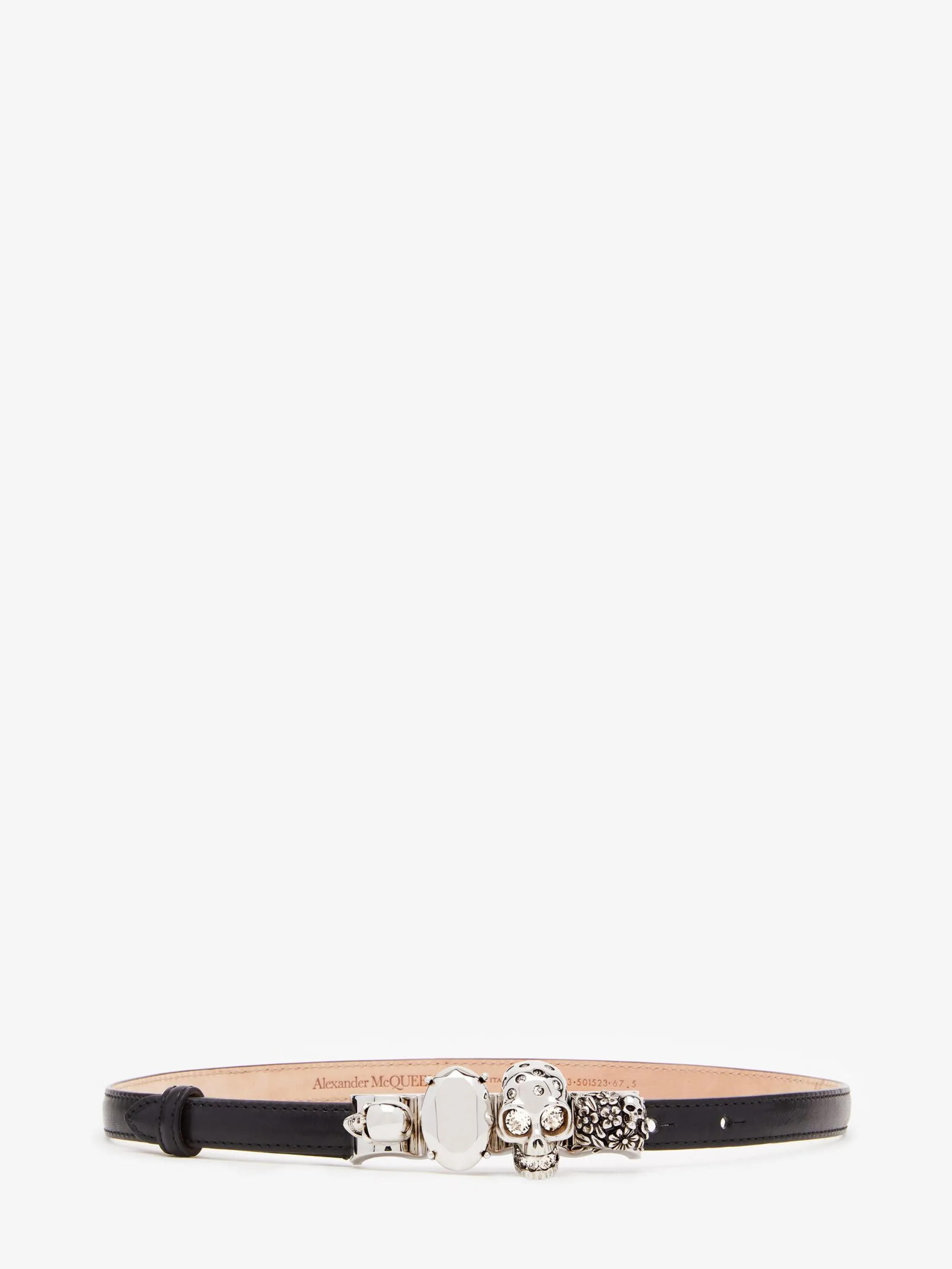 Flash Sale Alexander McQueen Women's The Knuckle Belt in Black