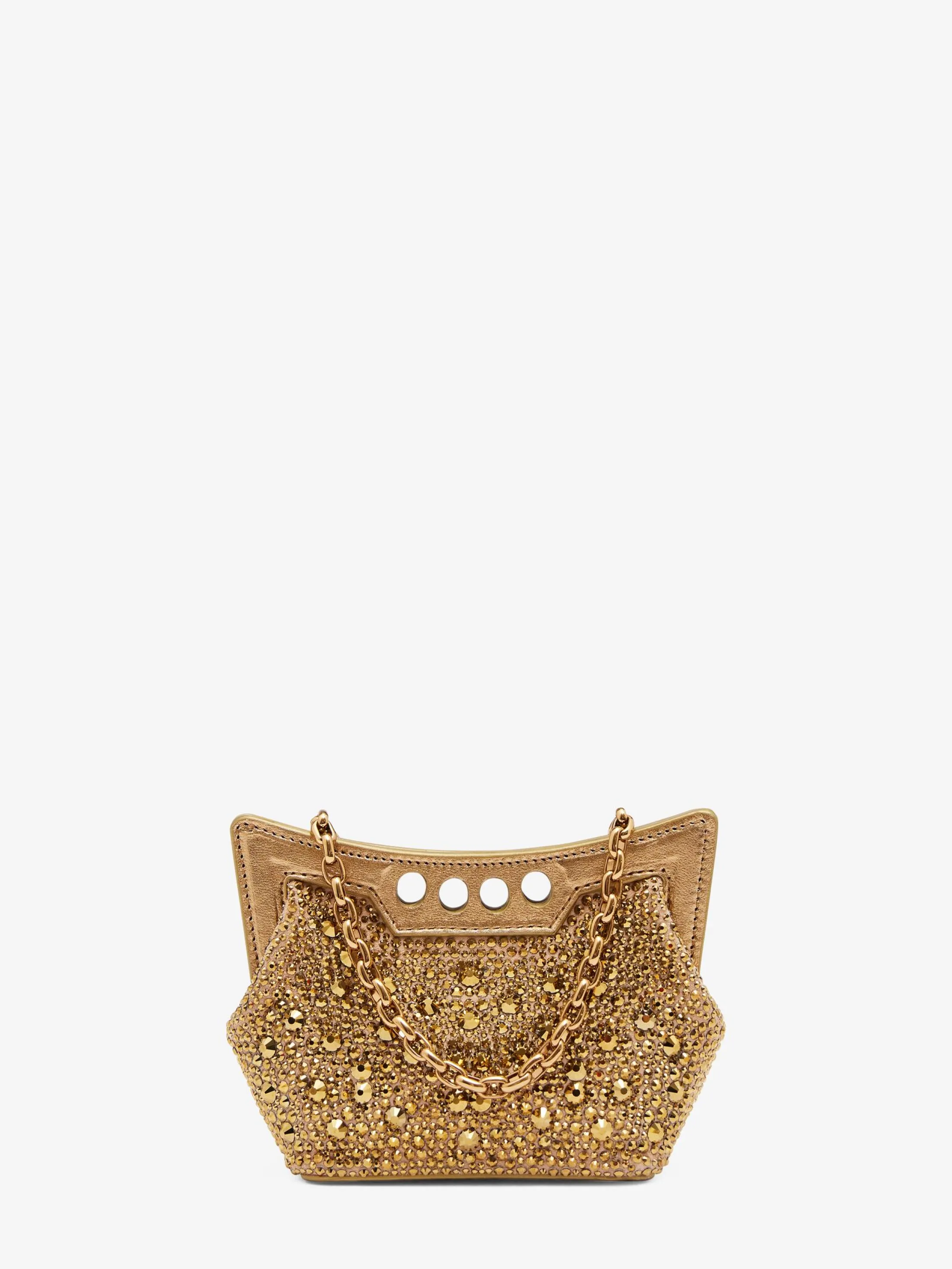 Discount Alexander McQueen Women's The Micro Peak Bag in Gold