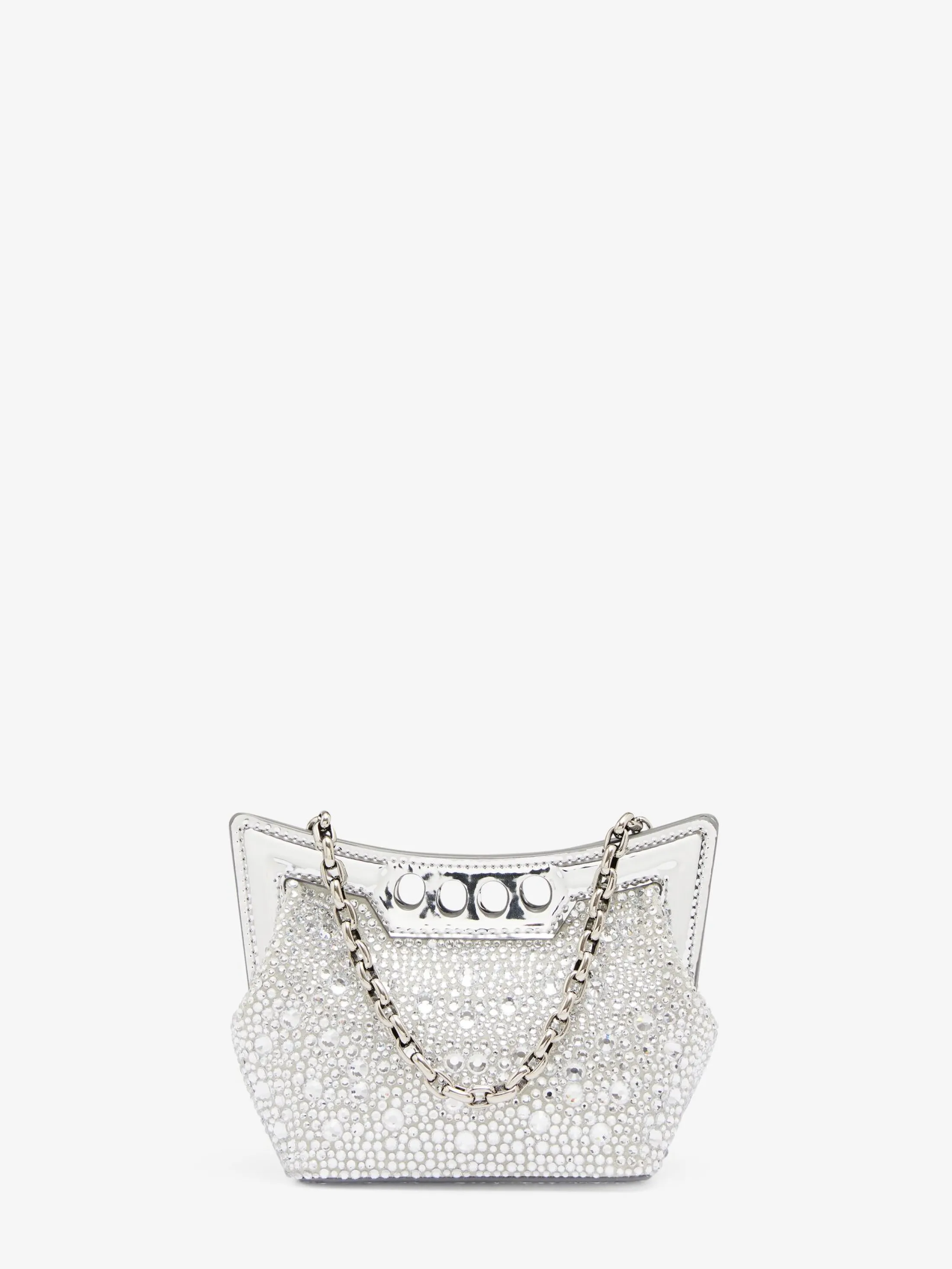 Clearance Alexander McQueen Women's The Micro Peak Bag in Silver