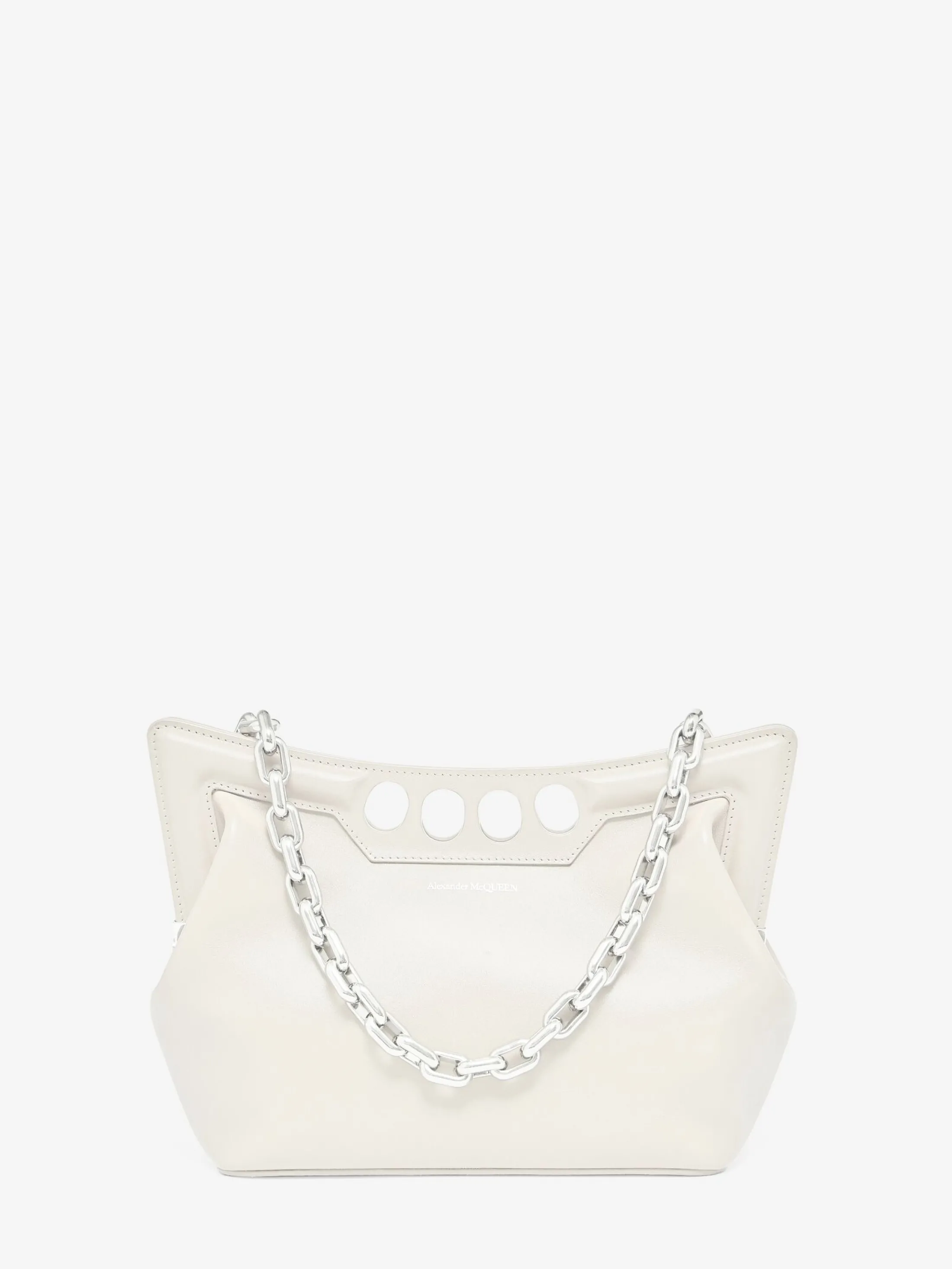 Sale Alexander McQueen Women's The Peak Bag Small in Soft Ivory