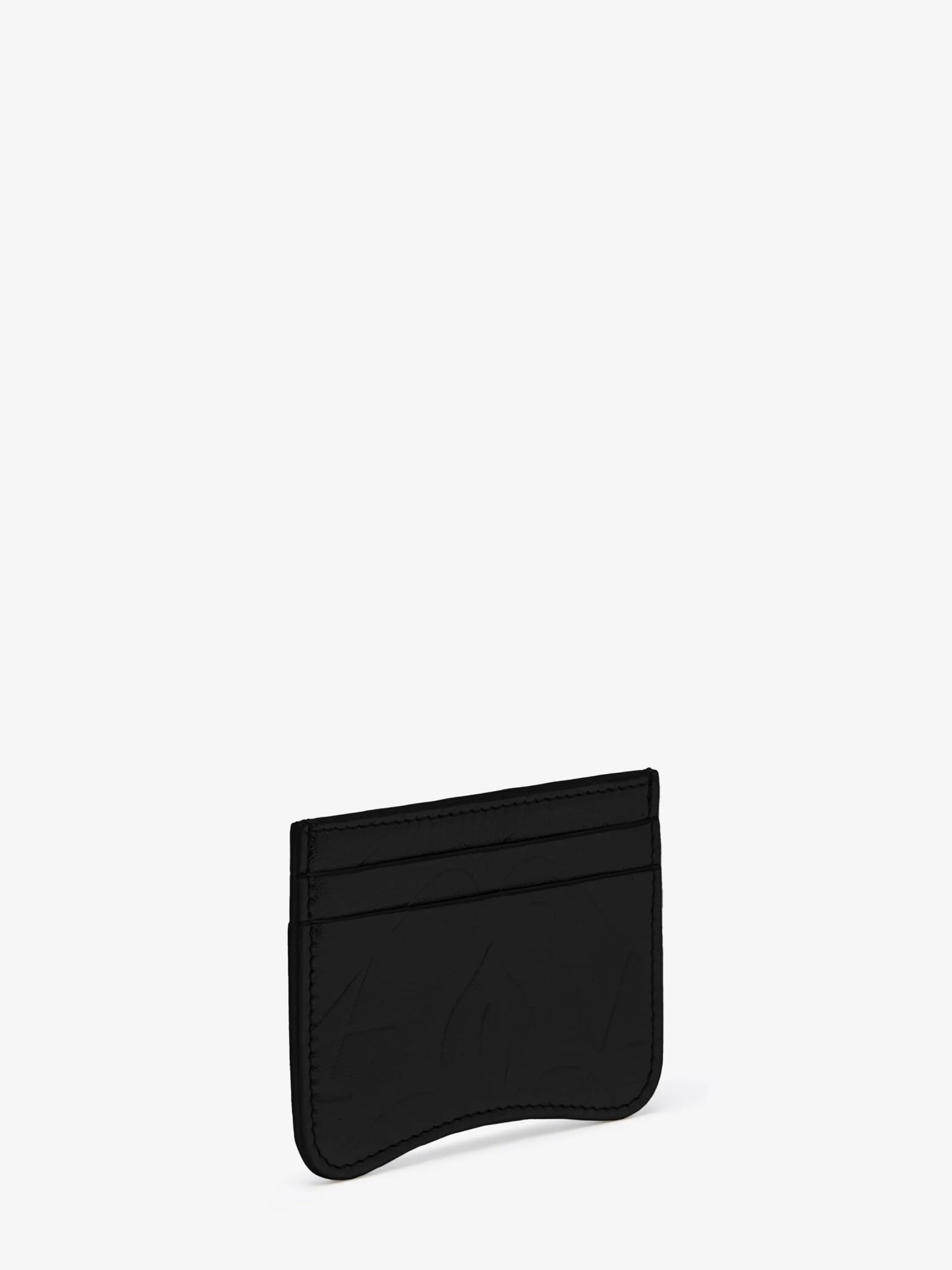 Online Alexander McQueen Women's The Seal Card Holder in Black