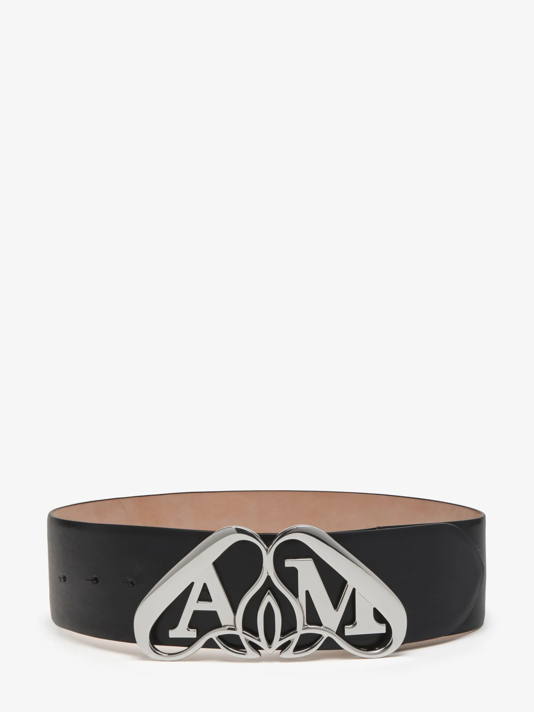 New Alexander McQueen Women's The Seal Waist Belt in Black