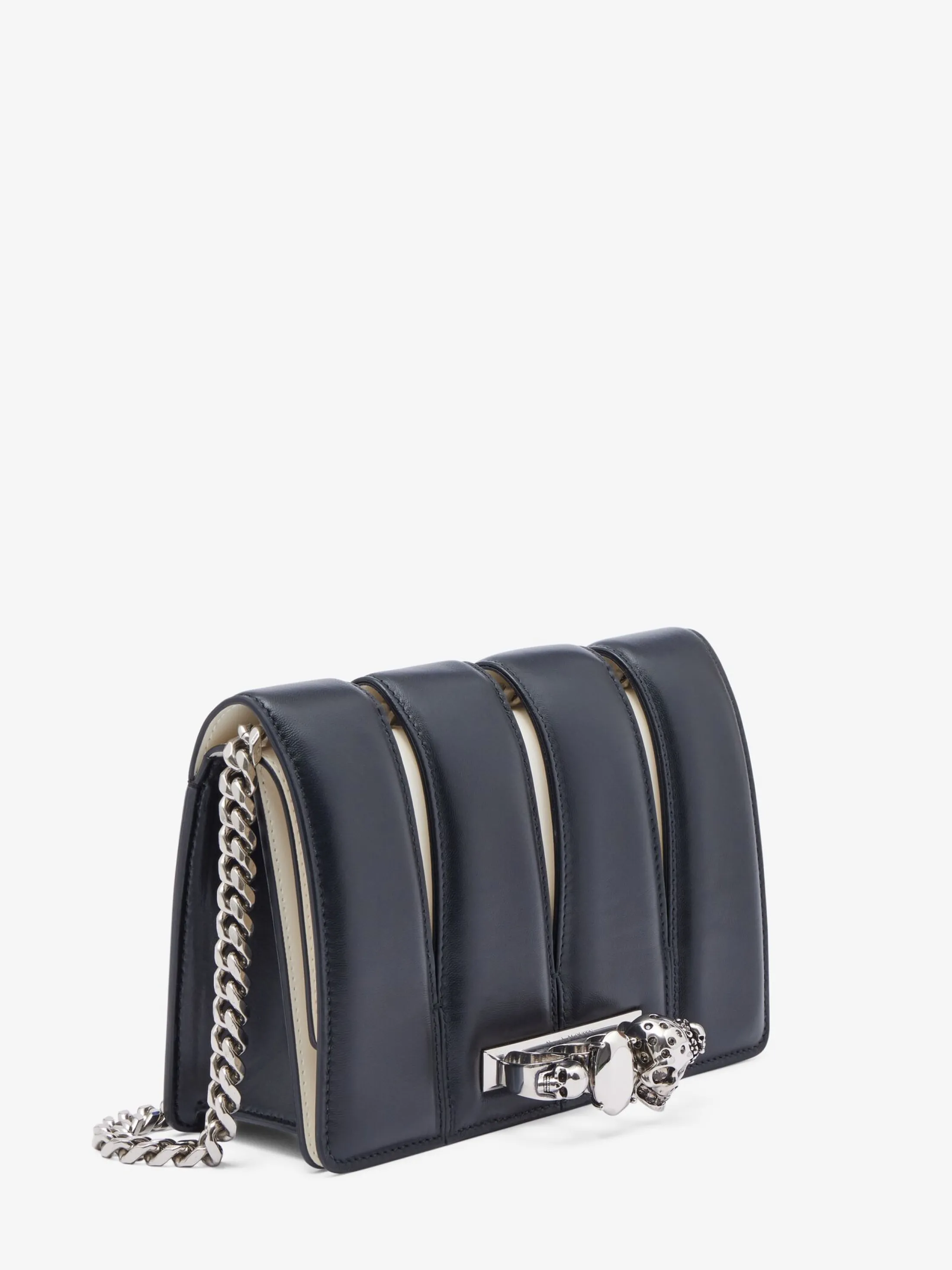 Fashion Alexander McQueen Women's The Slash Bag in Black/Ivory