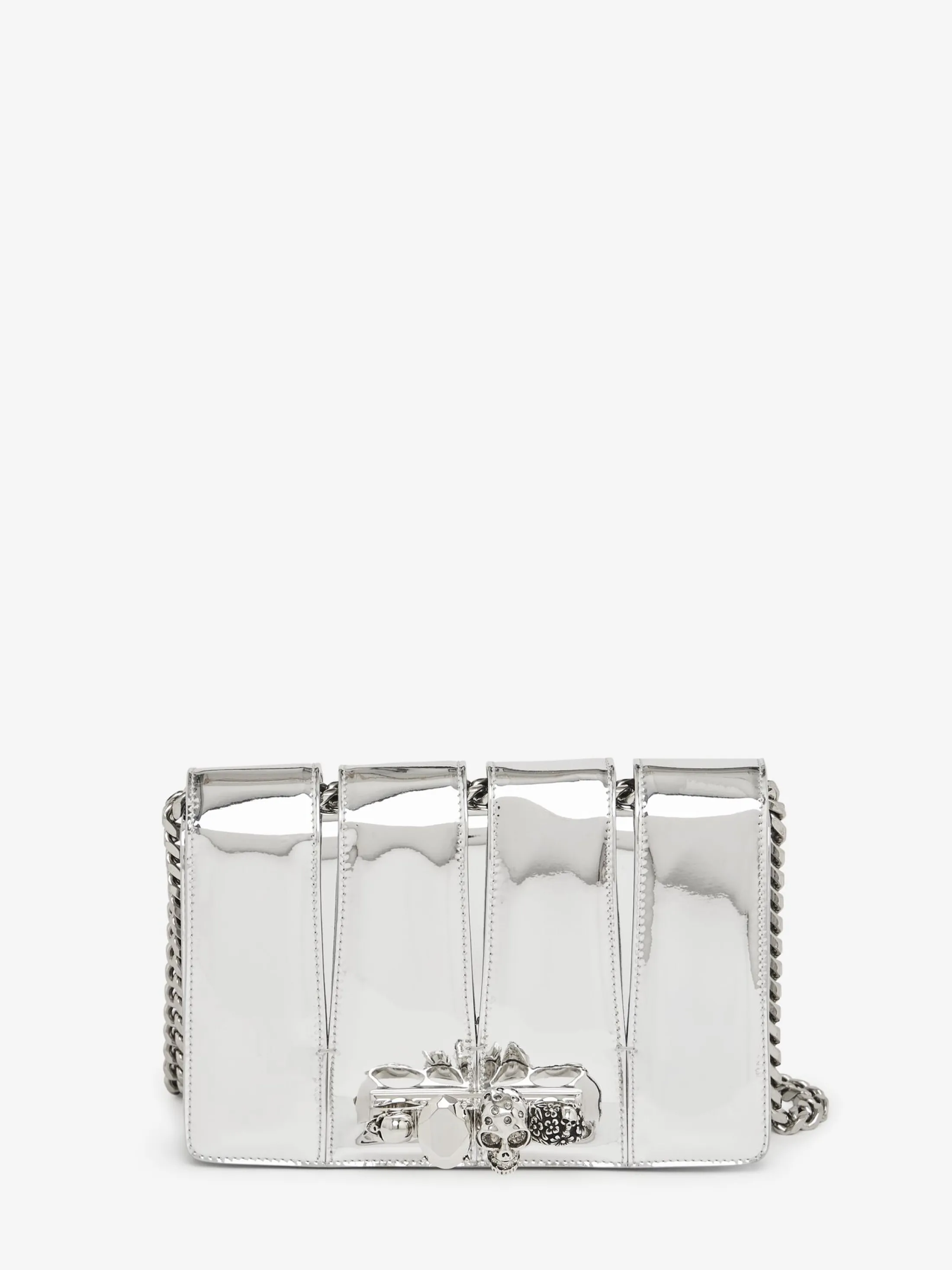 Discount Alexander McQueen Women's The Slash Bag in Silver